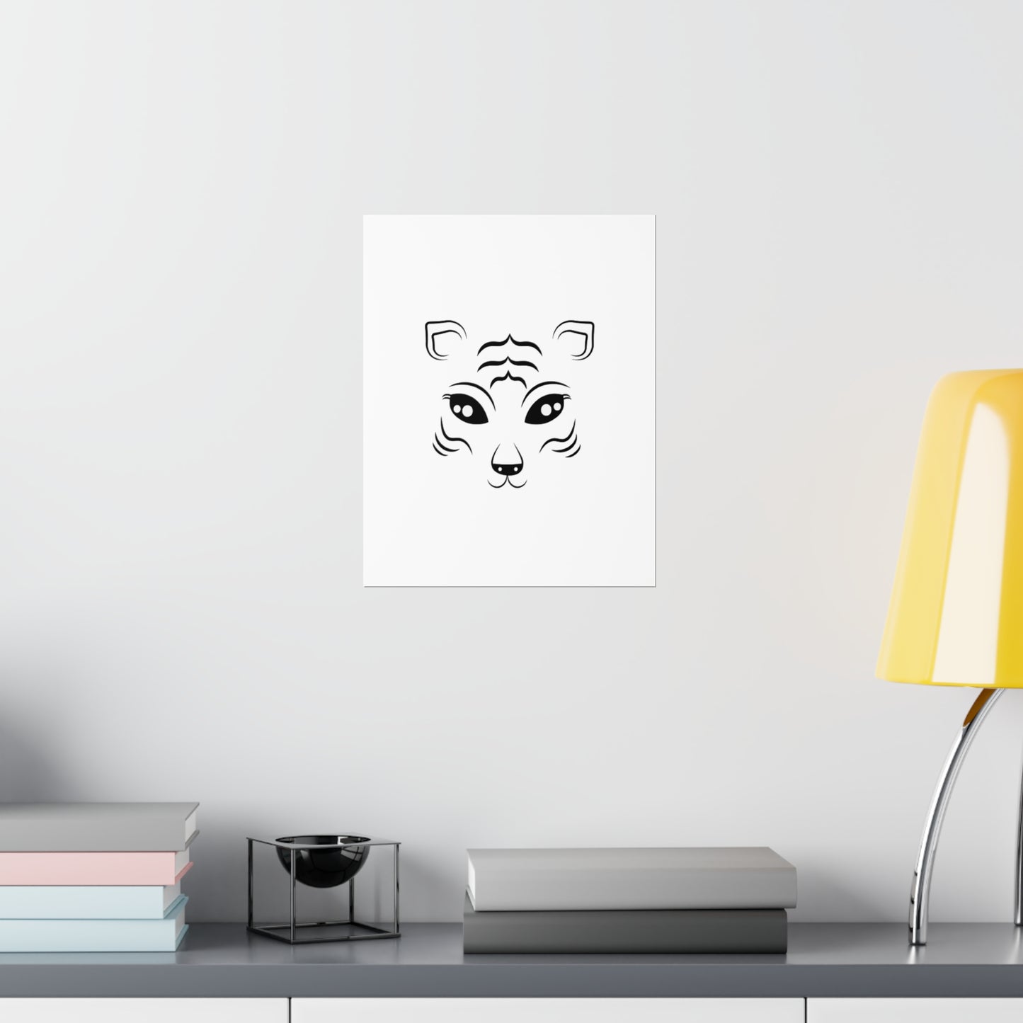 Tiger Face Art Premium Matte Vertical Posters