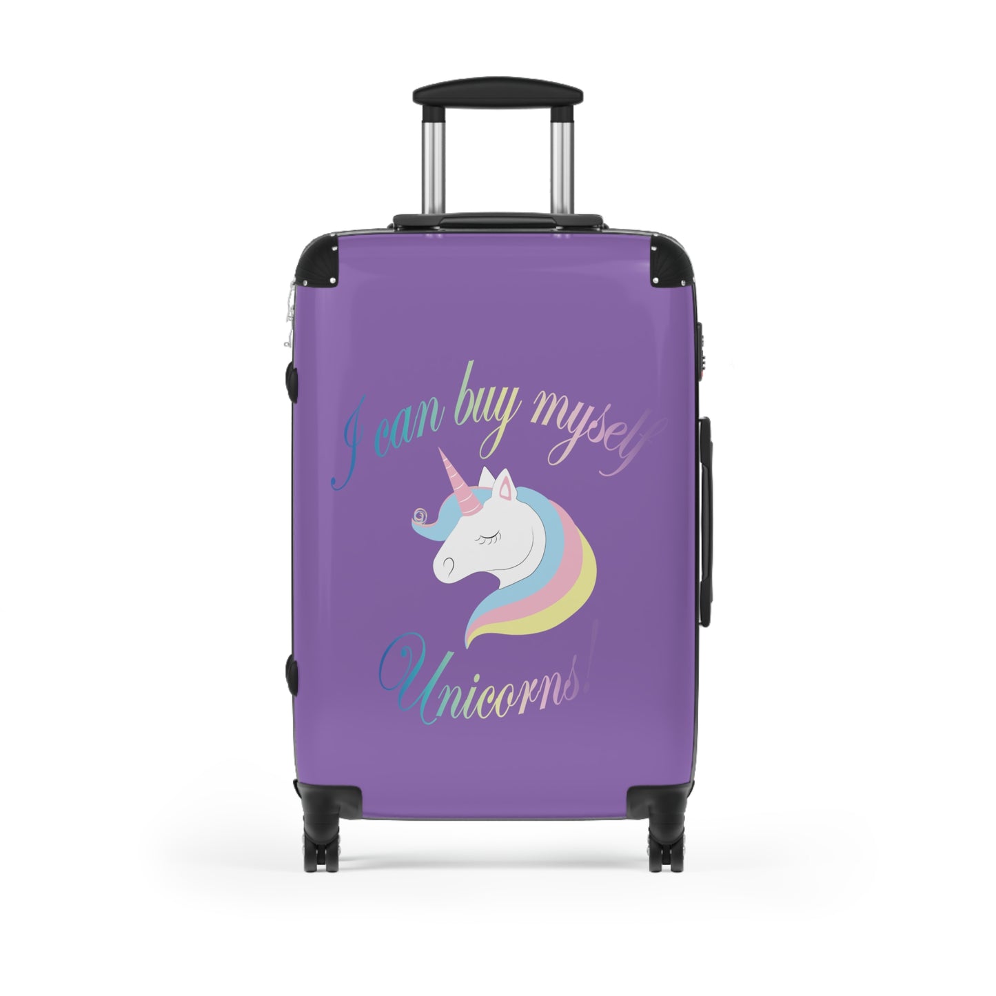 I Can Buy Myself Unicorns! Purple Suitcase