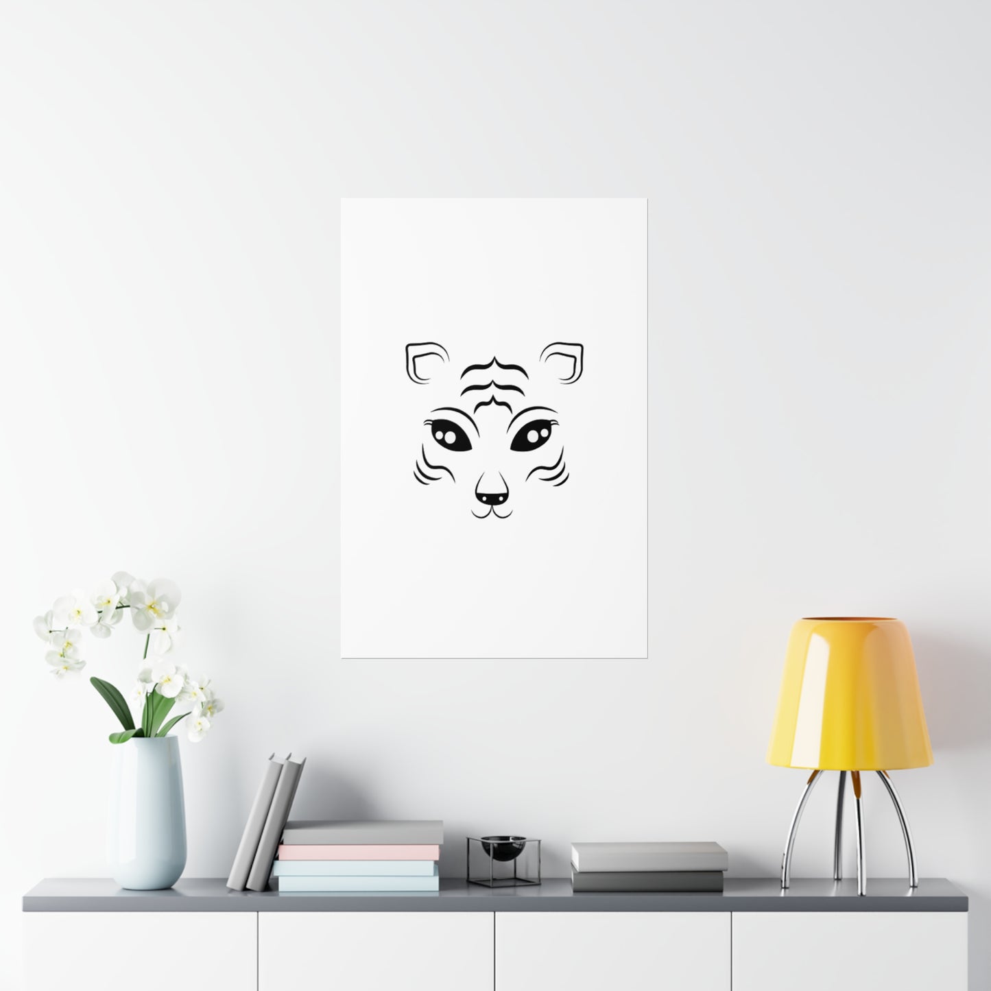 Tiger Face Art Premium Matte Vertical Posters