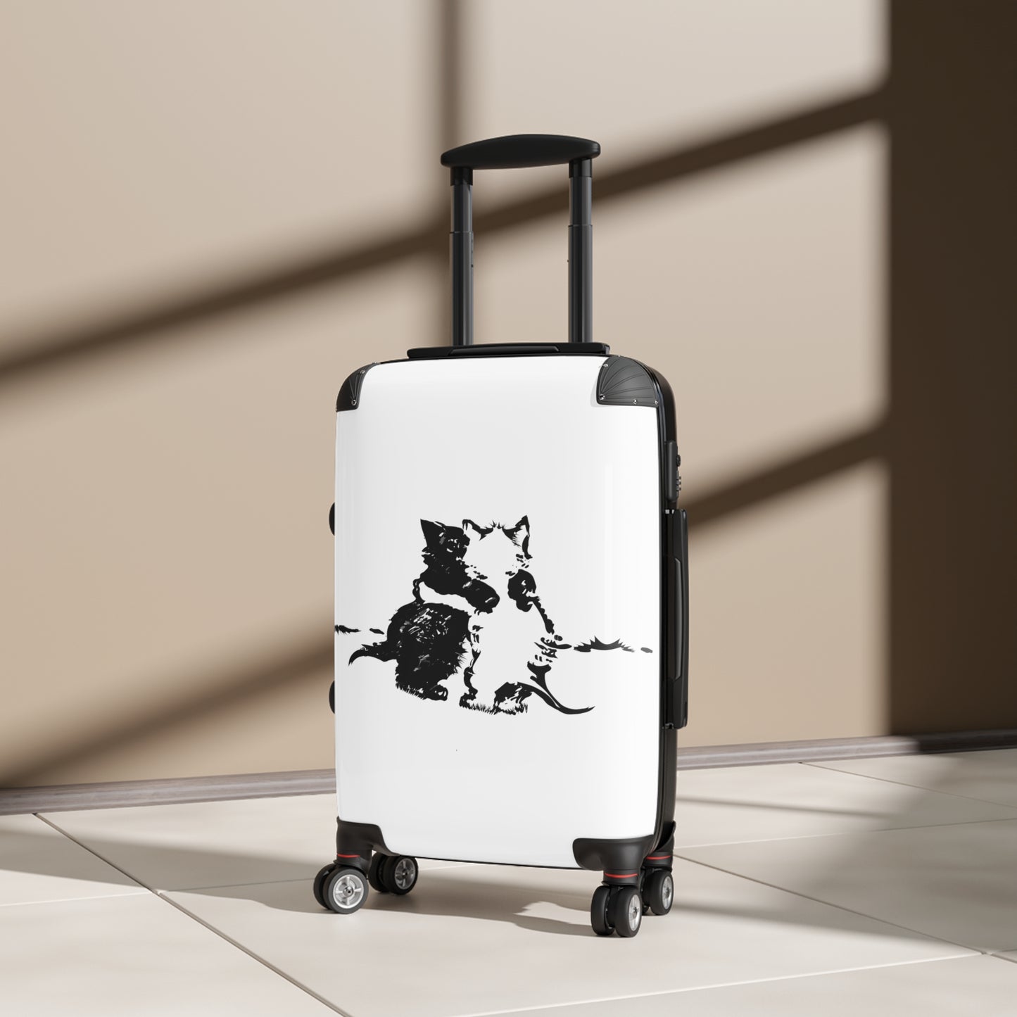 Kissing Black & White Suitcase