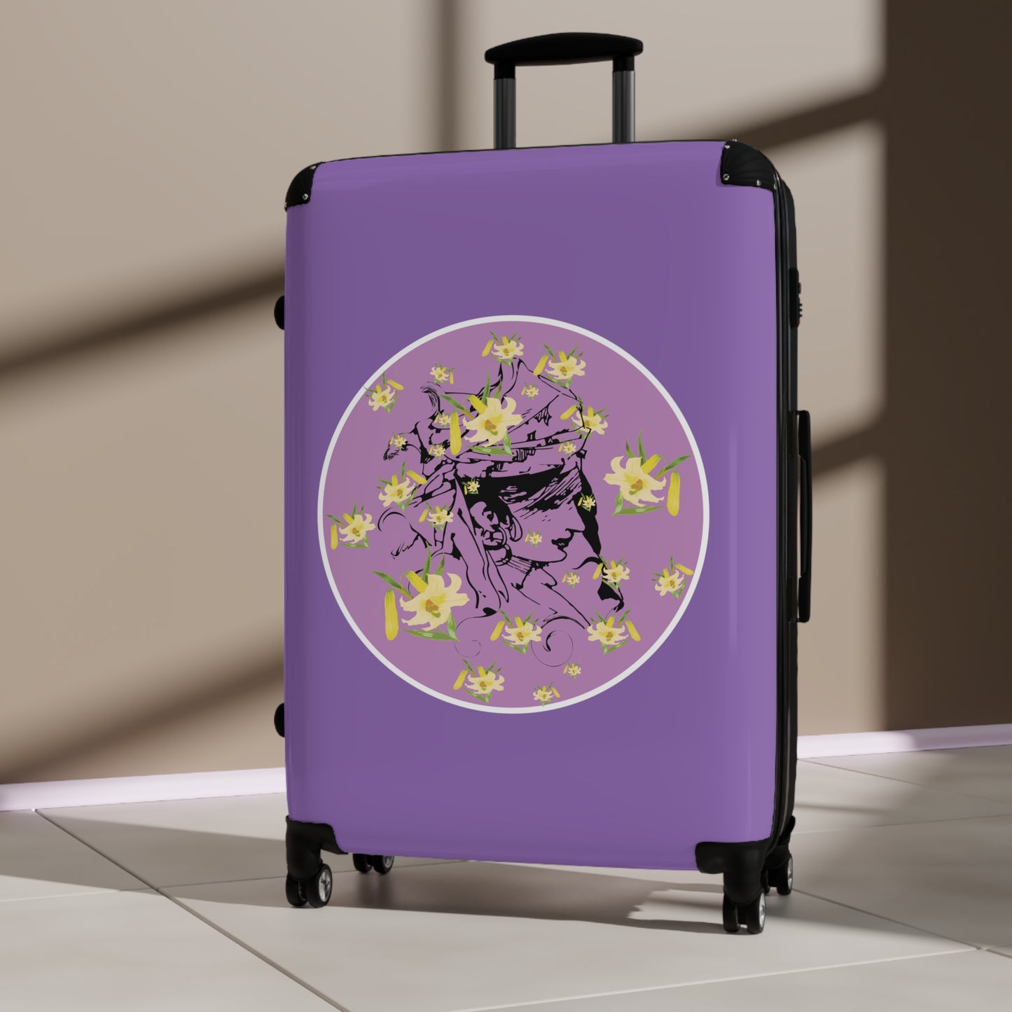 Daffodil Woman Purple Suitcase