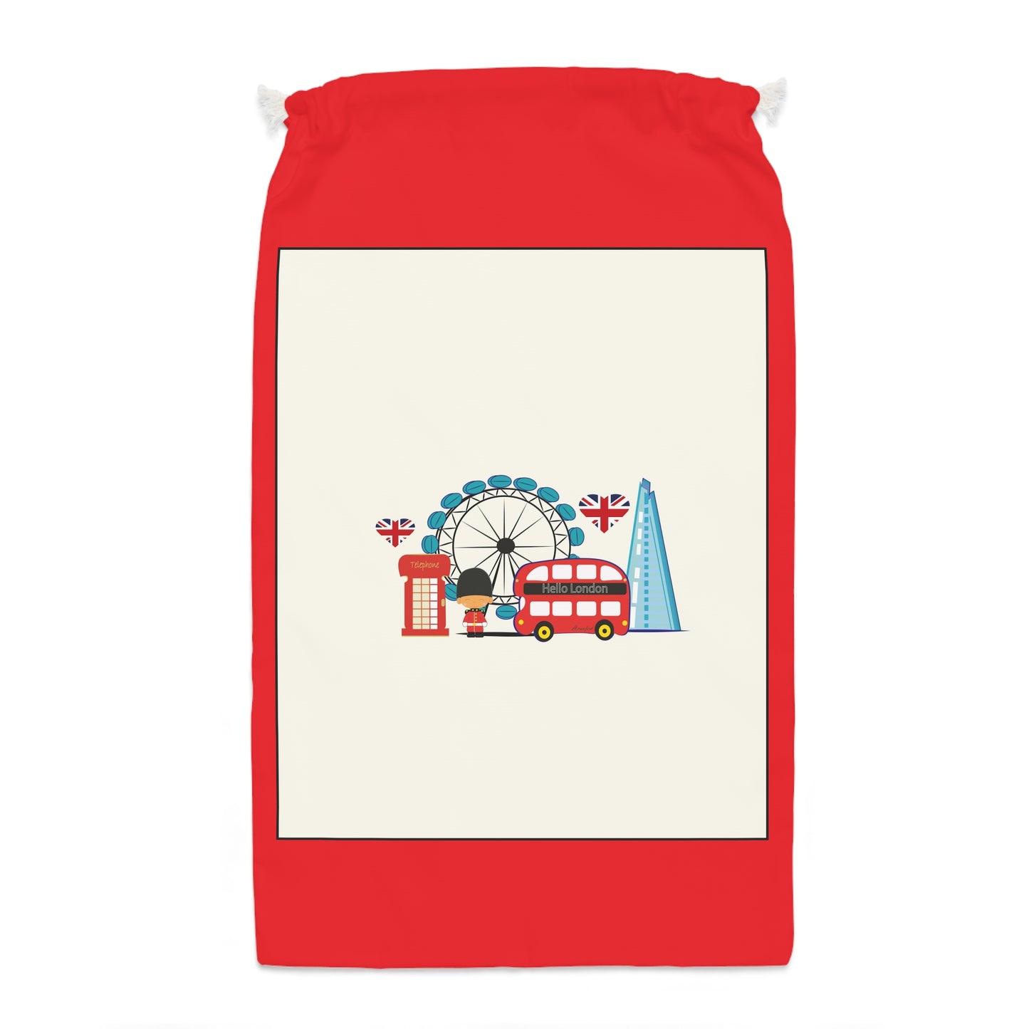 London Illustration Art, Red Sack