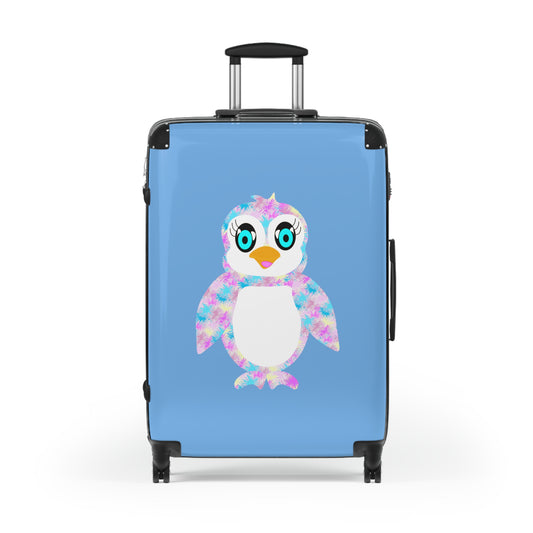 Penguinie Light Blue Suitcase