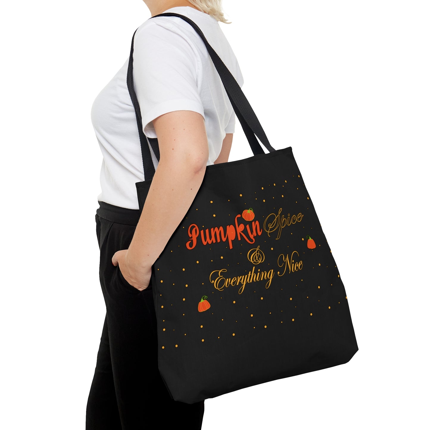 Pumpkin Spice & Everything Nice Tote Bag (AOP)