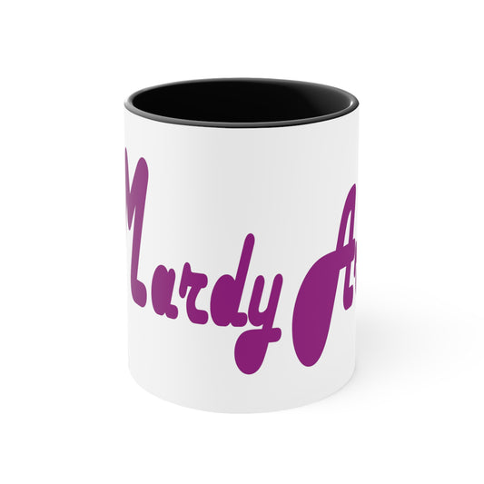 Mardy Arse, Sheffield Dialect Purple Typography Accent Coffee Mug, 11oz