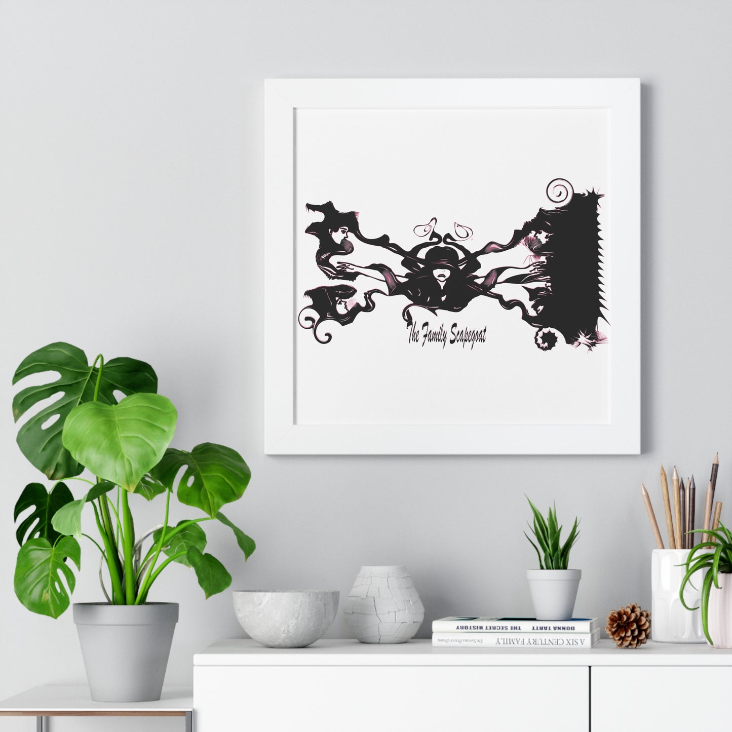 The Family Scapegoat with Pink Framed Vertical Poster