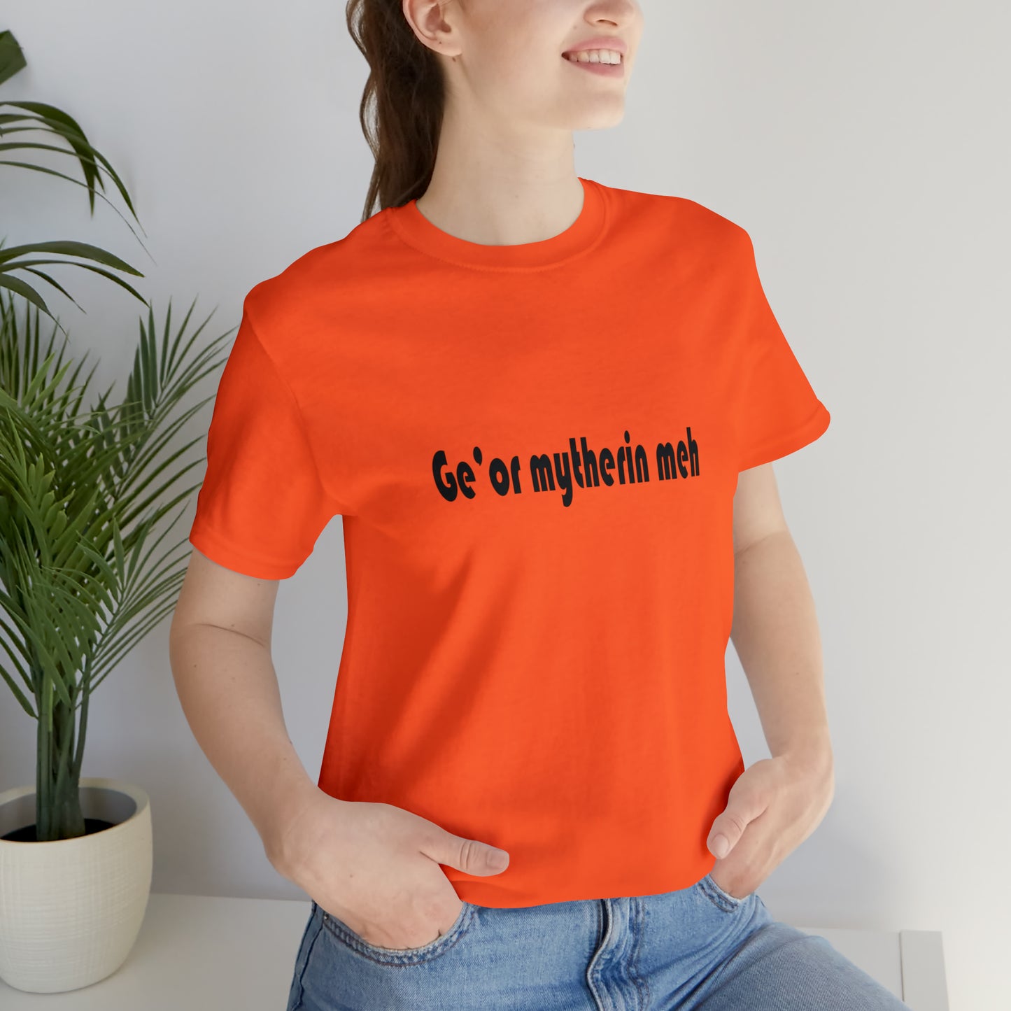 Gi'or mytherin meh Sheffield Dialect Typography Unisex Jersey Short Sleeve Tee