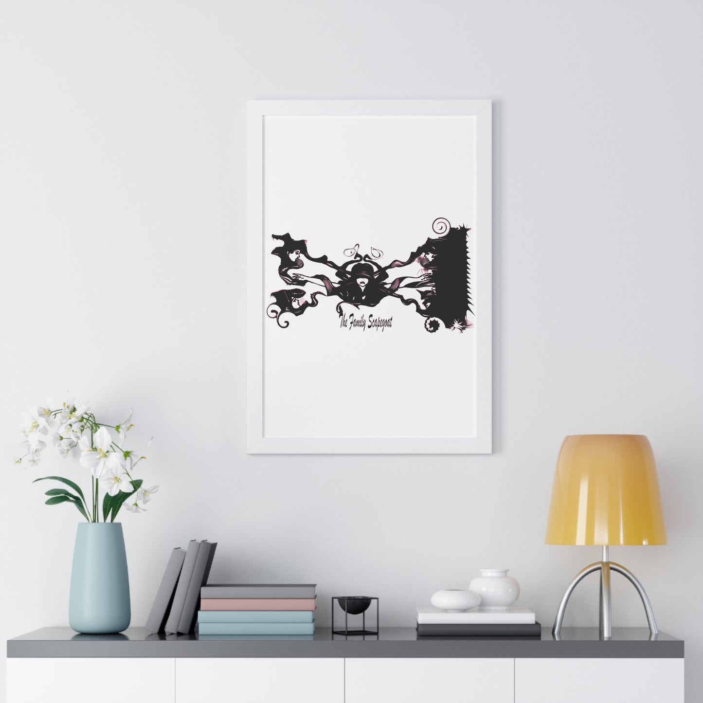 The Family Scapegoat with Pink Framed Vertical Poster