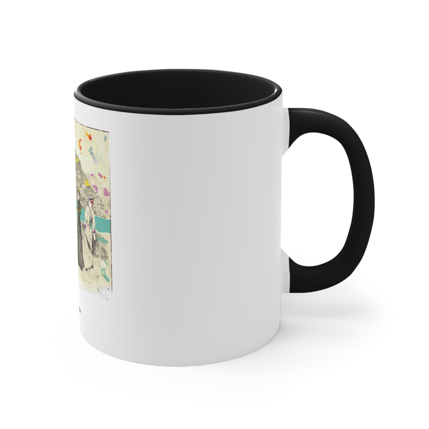 Without Delay Art Accent Coffee Mug, 11oz