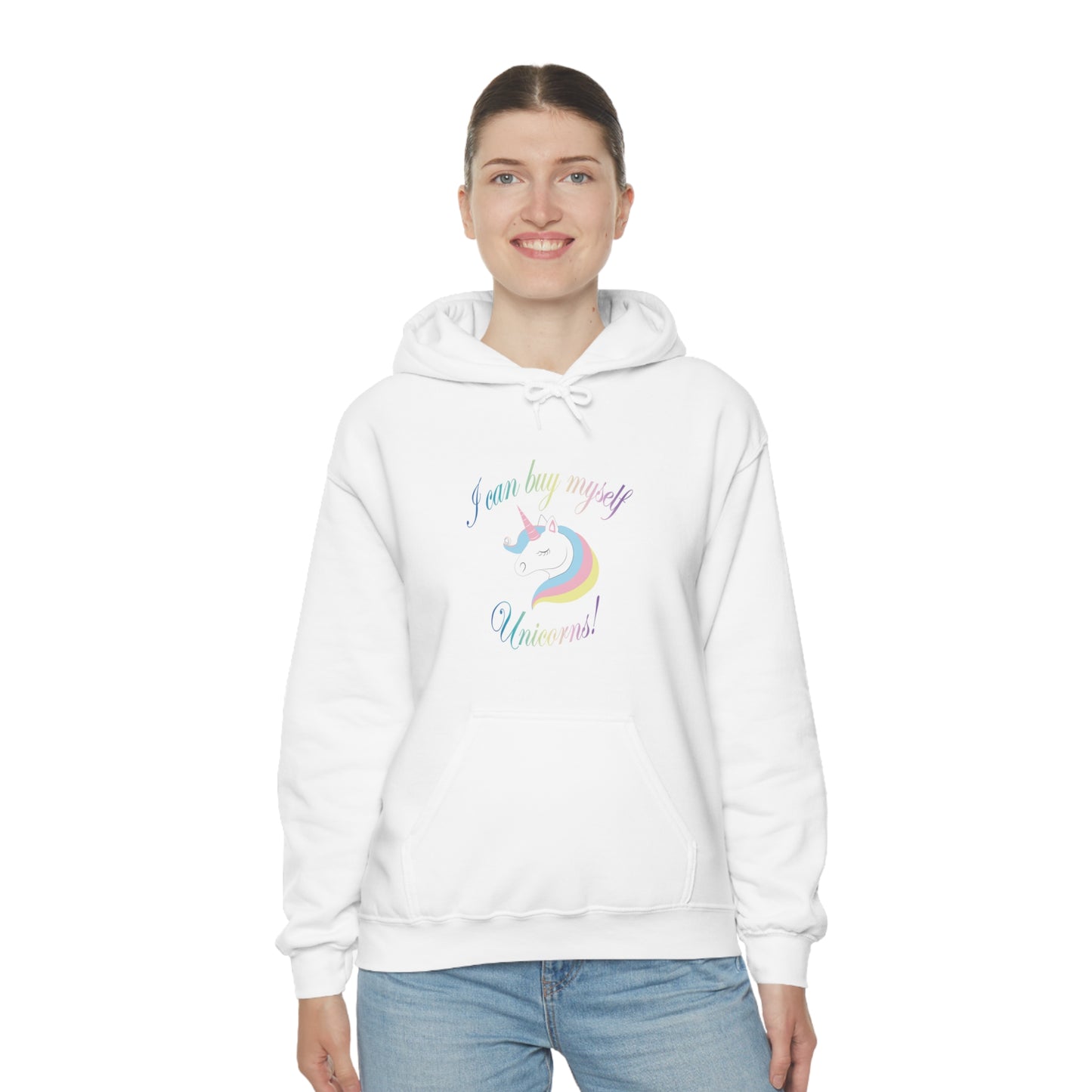 I Can Buy Myself Unicorns! Unisex Heavy Blend™ Hooded Sweatshirt