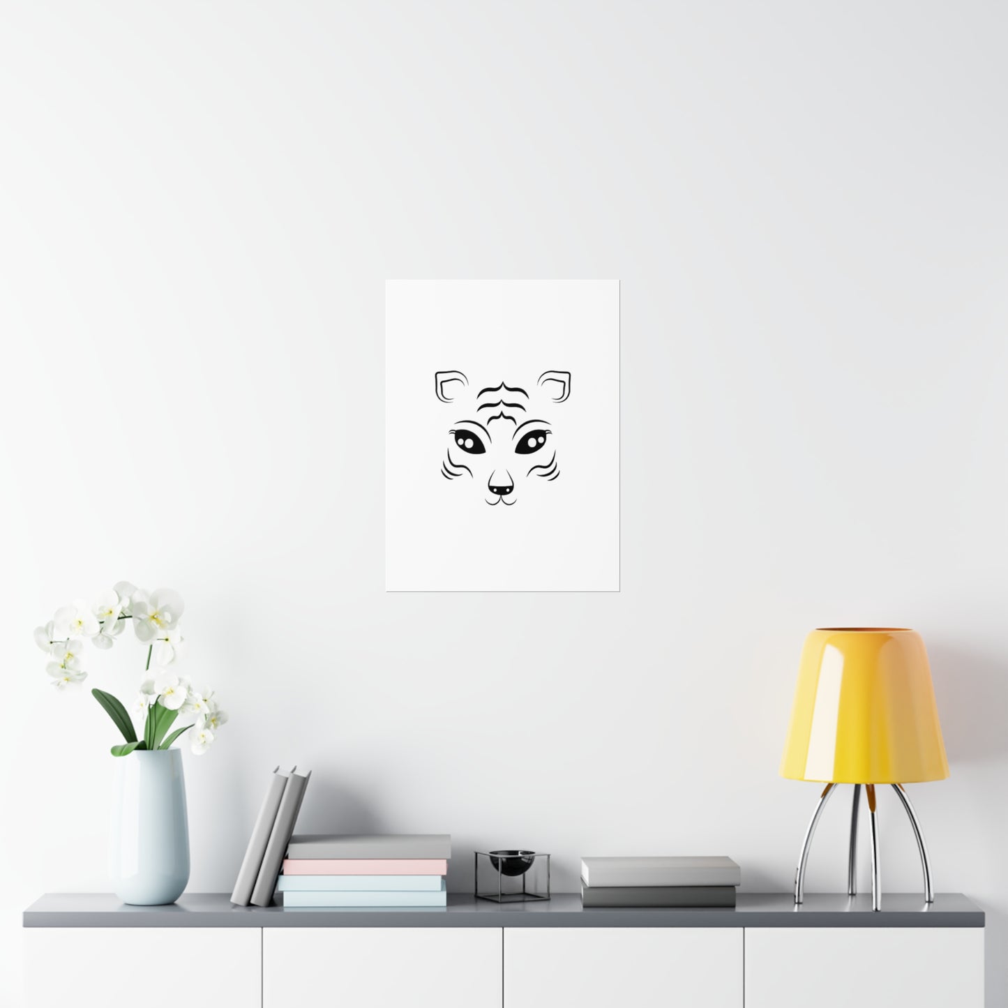 Tiger Face Art Premium Matte Vertical Posters