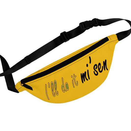 I'll do it mi' sen Sheffield Dialect Quote, Yellow Fanny Pack