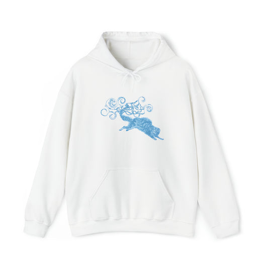 Blue Cat's Tail Art Unisex Heavy Blend™ Hooded Sweatshirt