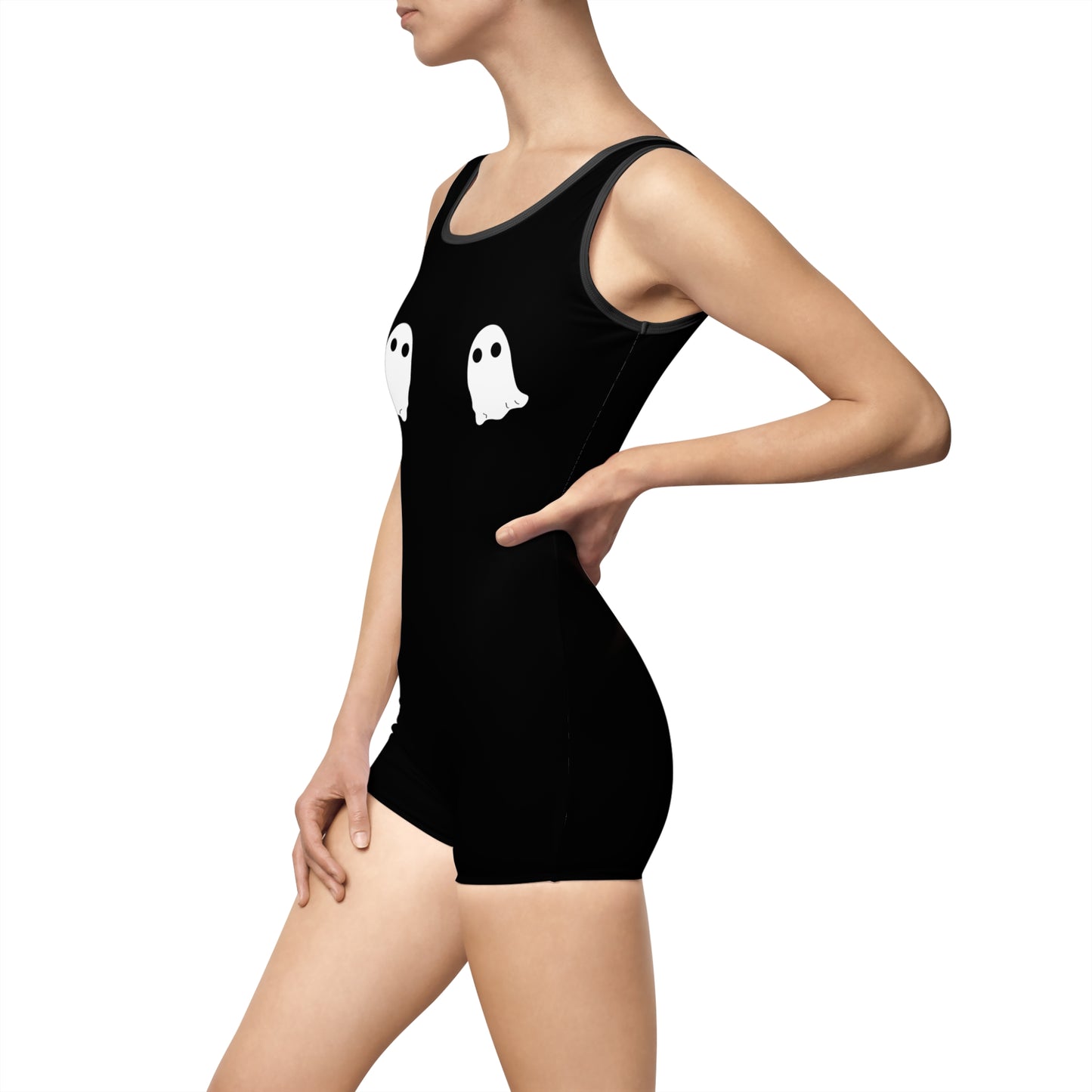 Ghost Boobies Women's Vintage Swimsuit (AOP)