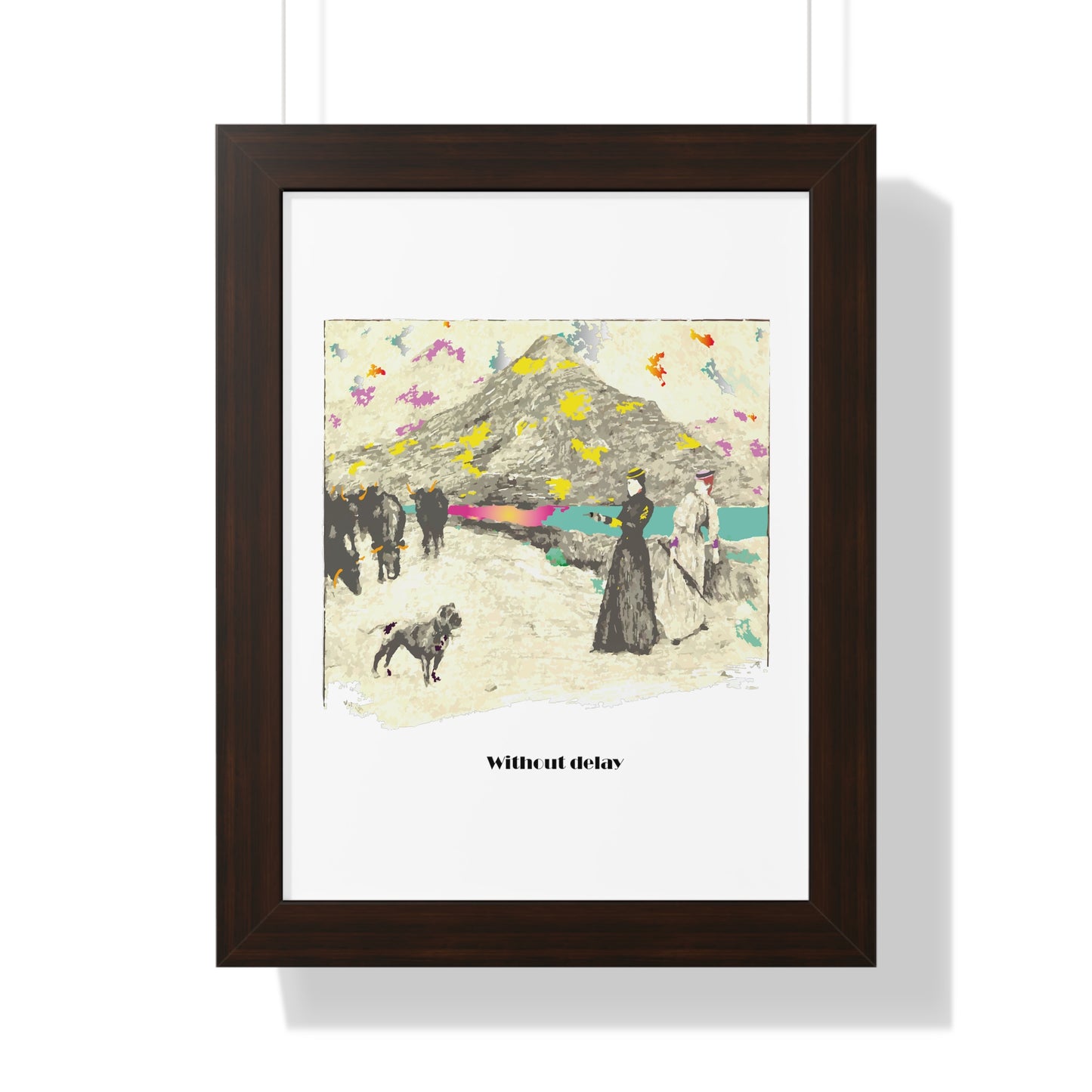 Without Delay Art Framed Vertical Poster