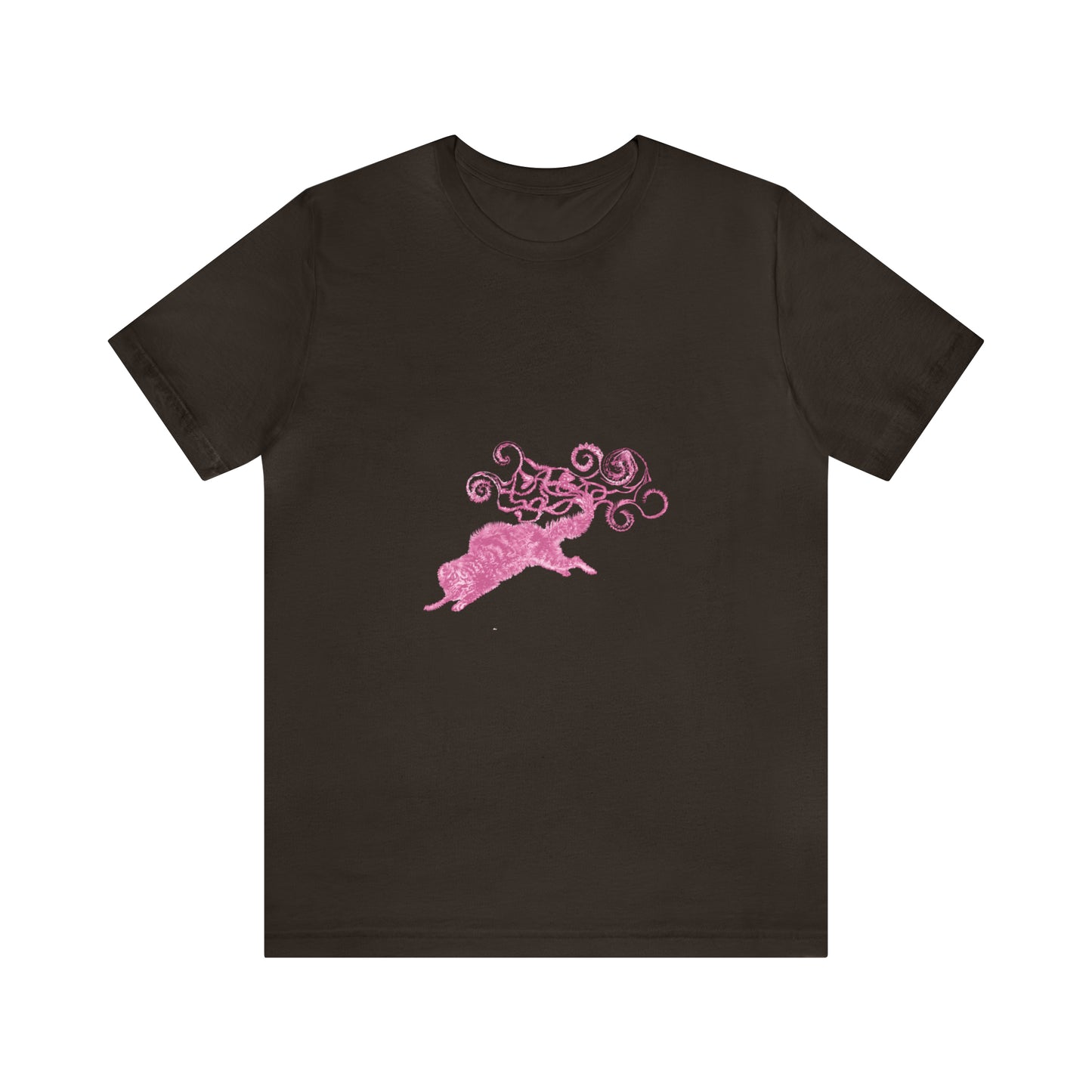 Pink Cat's Tail Art Unisex Jersey Short Sleeve Tee