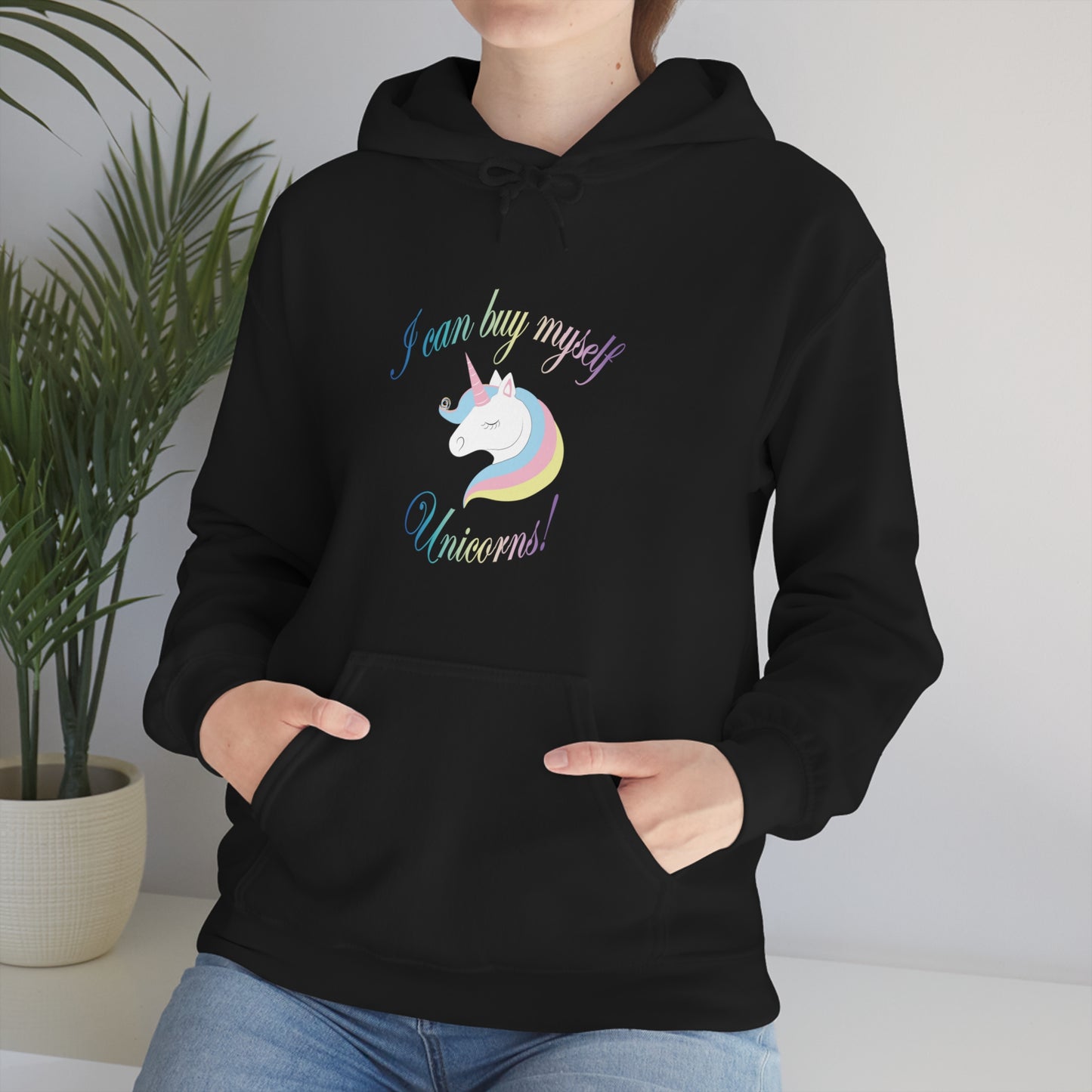 I Can Buy Myself Unicorns! Unisex Heavy Blend™ Hooded Sweatshirt