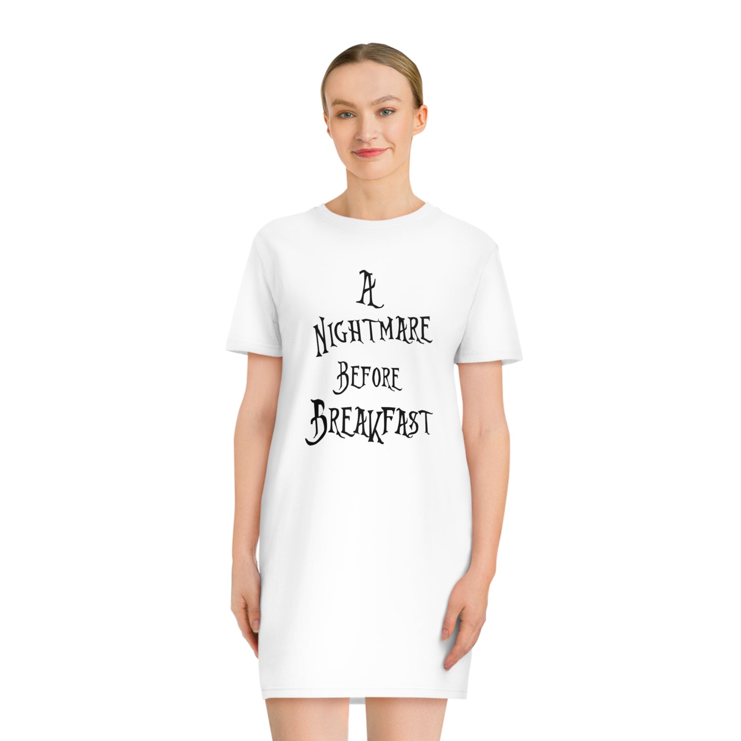 A Nightmare Before Breakfast Spinner T-Shirt Dress