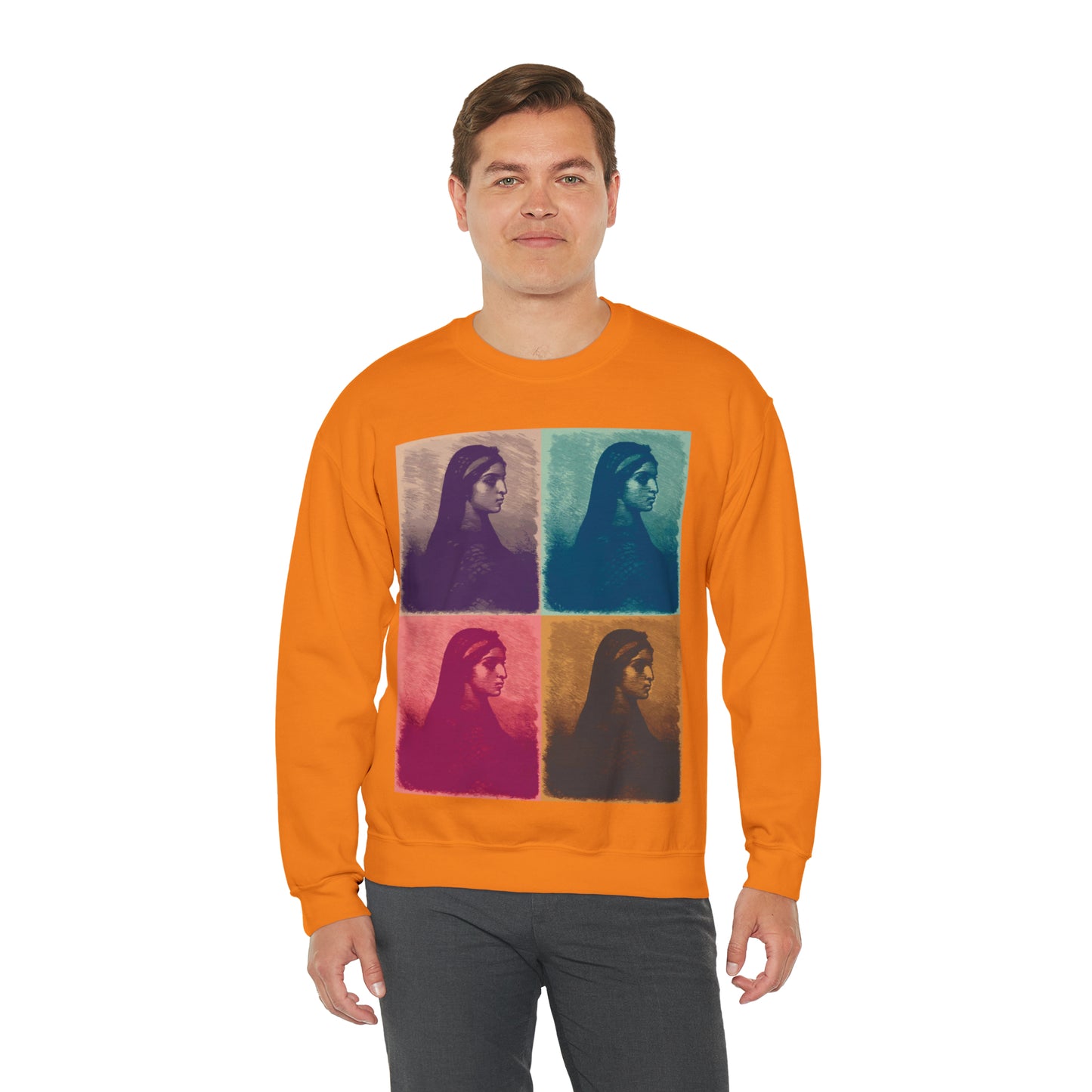 Koptic Woman Art Unisex Heavy Blend Crewneck Sweatshirt