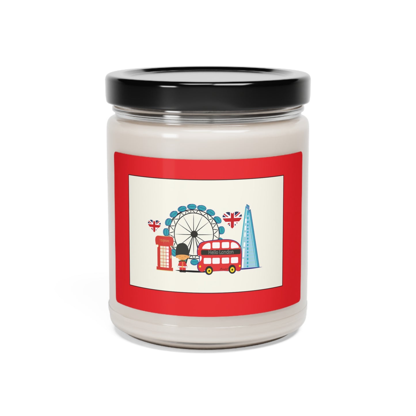 London Illustration Scented Soy Candle, 9oz