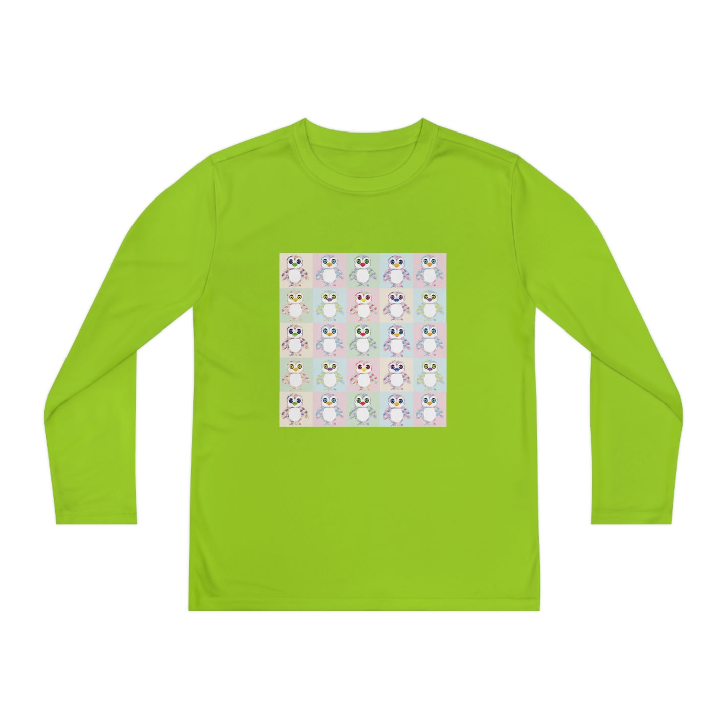 The Penguinies Pop Art Youth Long Sleeve Competitor Tee