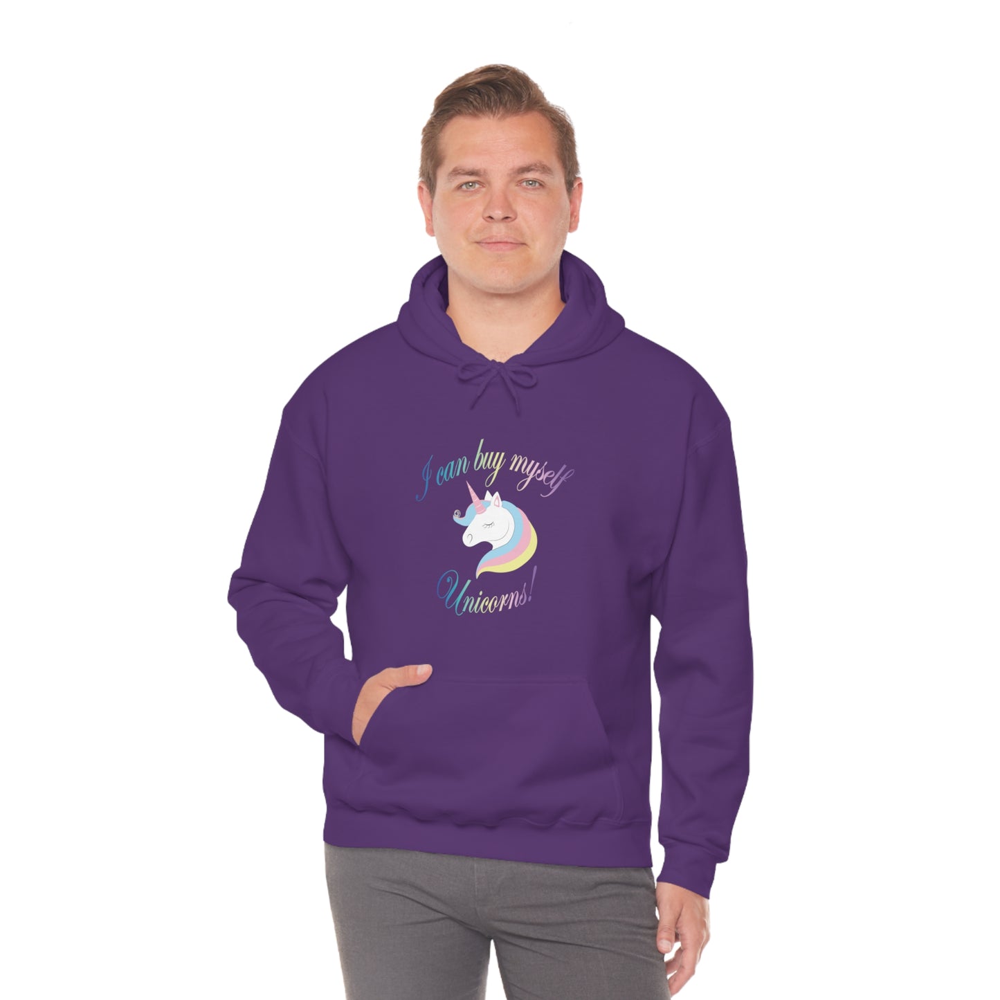 I Can Buy Myself Unicorns! Unisex Heavy Blend™ Hooded Sweatshirt