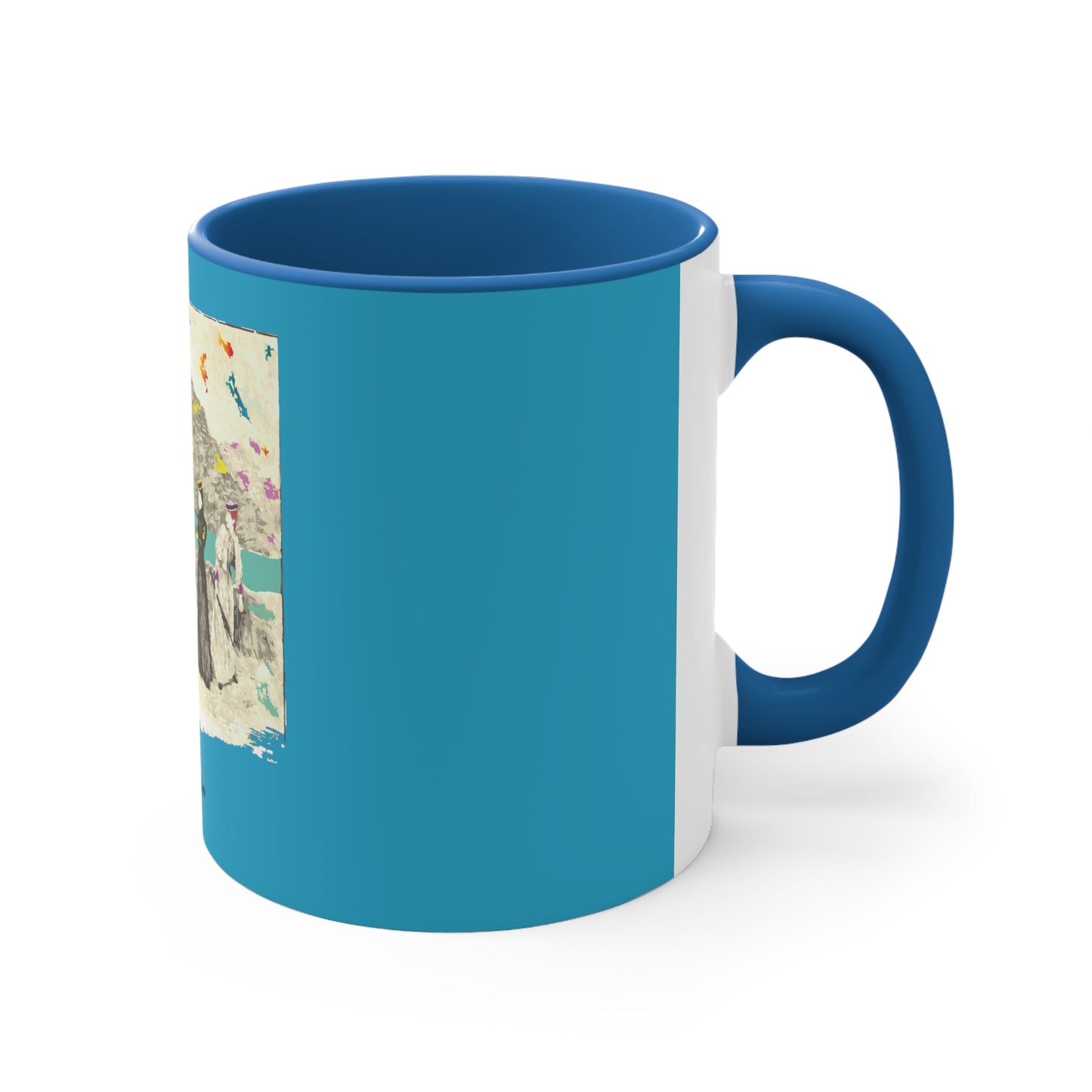 Without Delay Art Accent Coffee Mug, 11oz