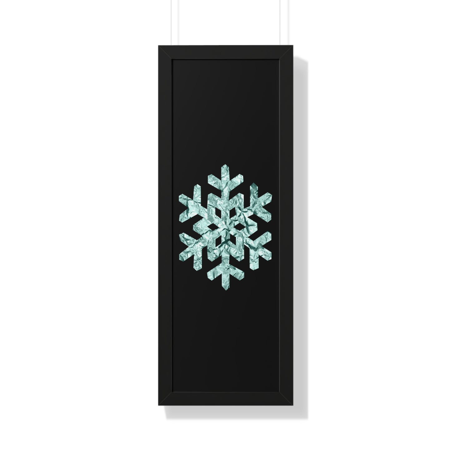 Snowflake Foil Art Framed Vertical Poster