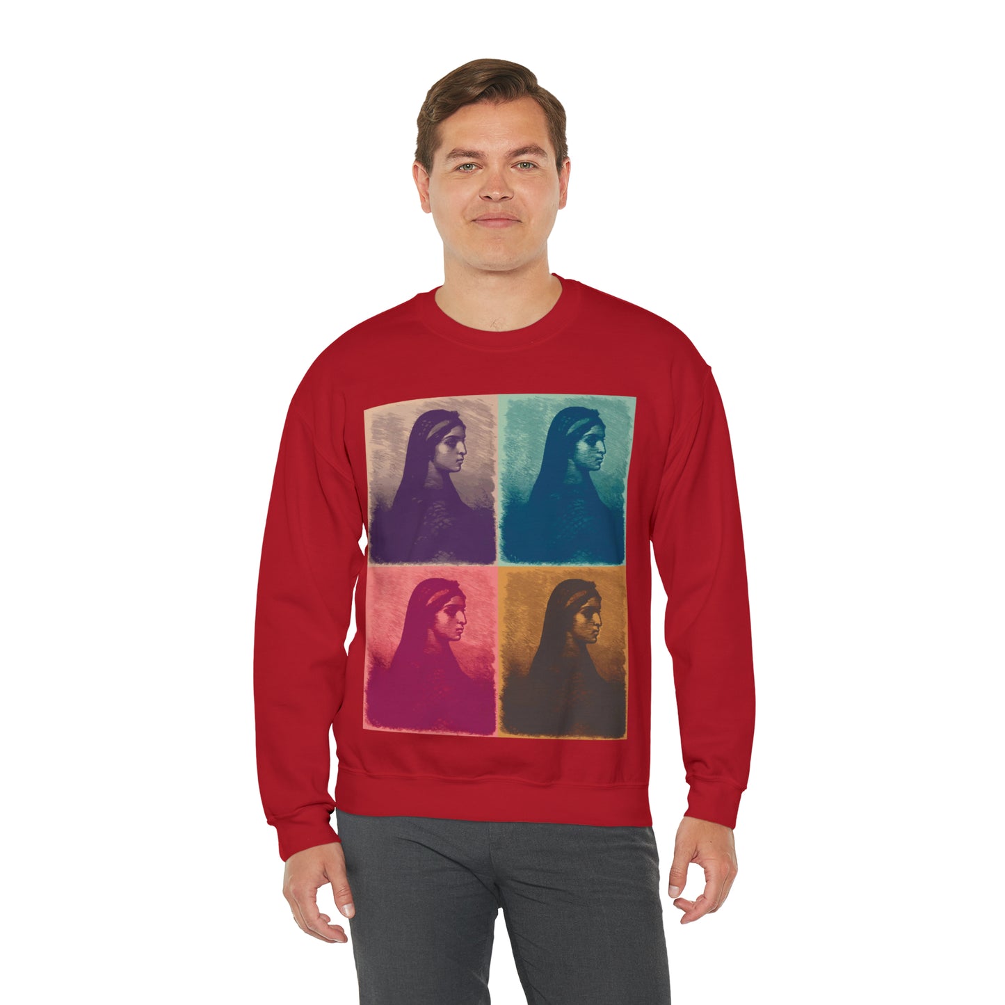 Koptic Woman Art Unisex Heavy Blend Crewneck Sweatshirt