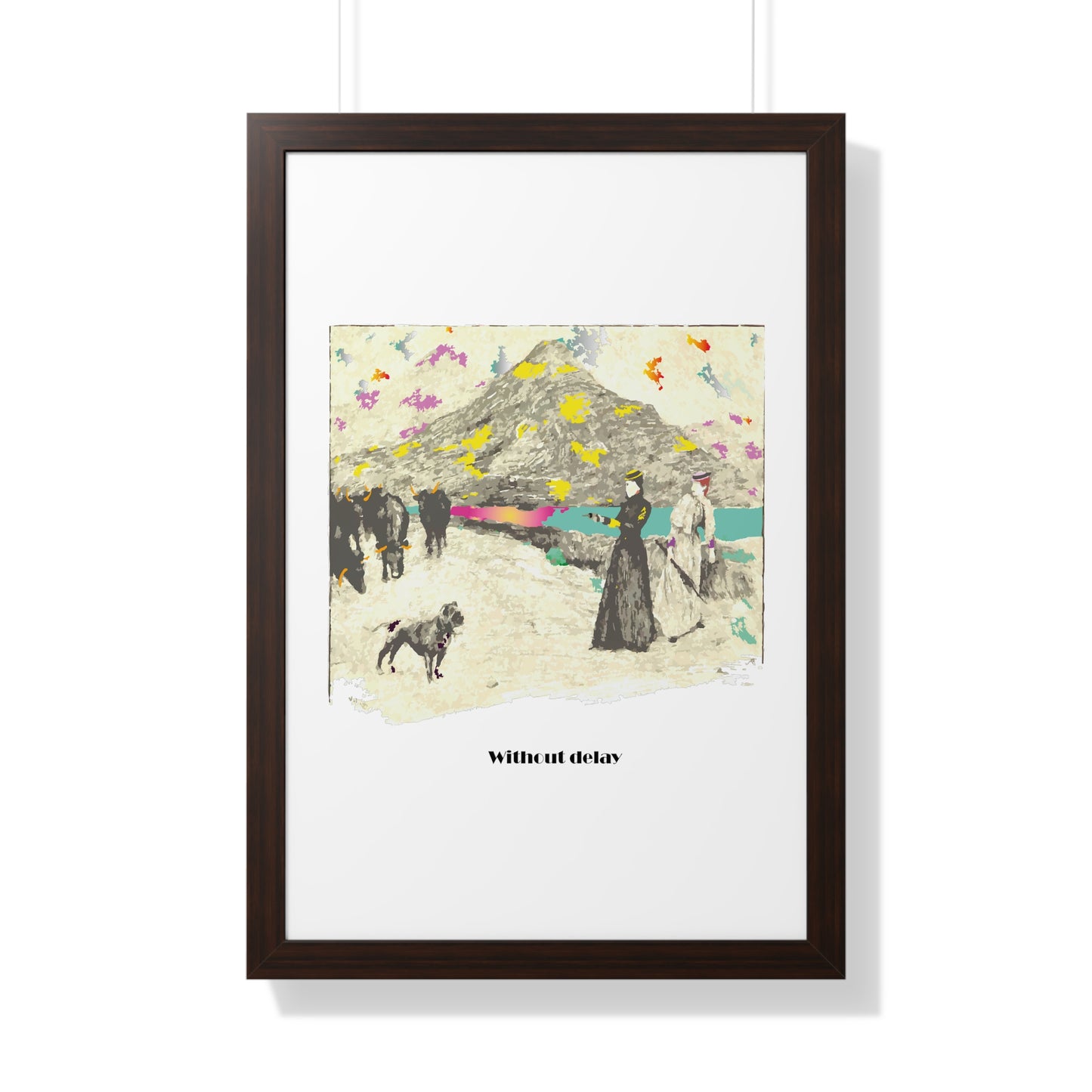 Without Delay Art Framed Vertical Poster