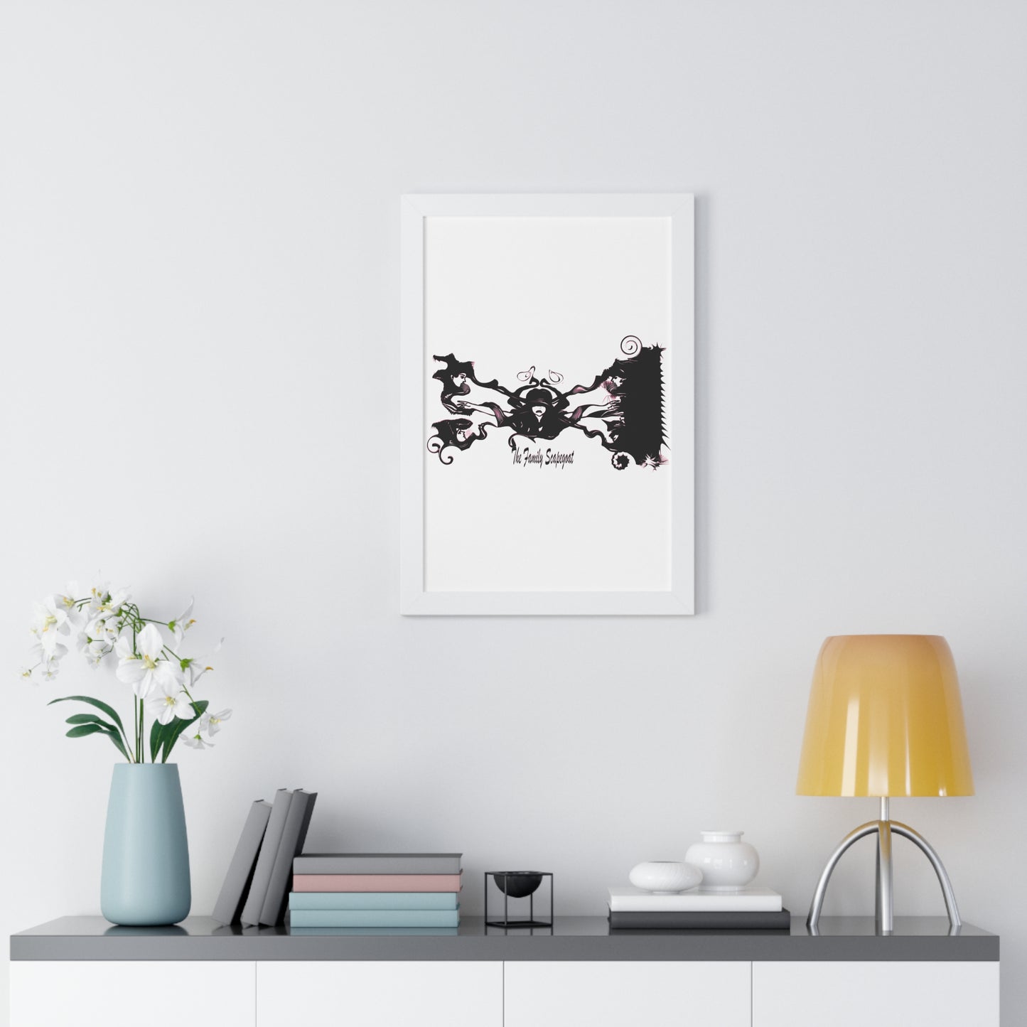 The Family Scapegoat with Pink Framed Vertical Poster