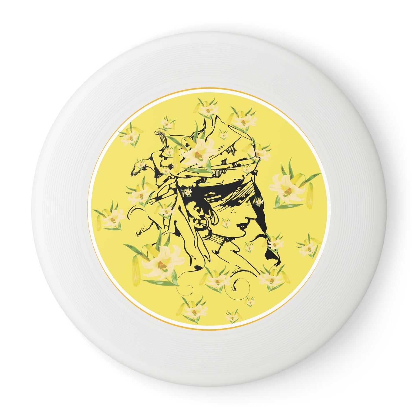 Daffodil Woman Art Wham-O Frisbee