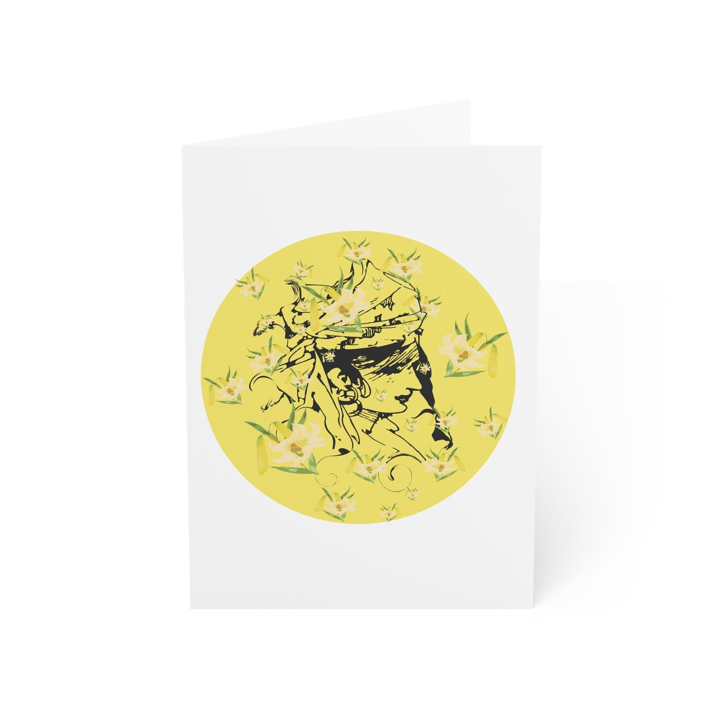 Daffodil Woman Art Greeting Cards (1, 10, 30, and 50pcs)