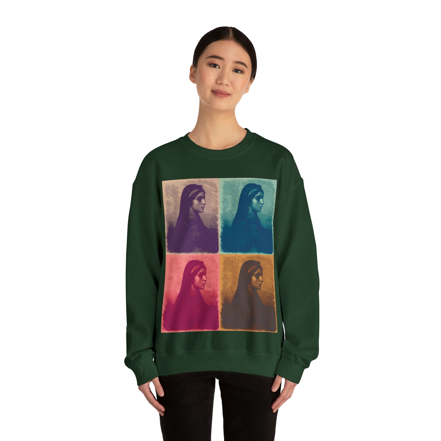 Koptic Woman Art Unisex Heavy Blend Crewneck Sweatshirt