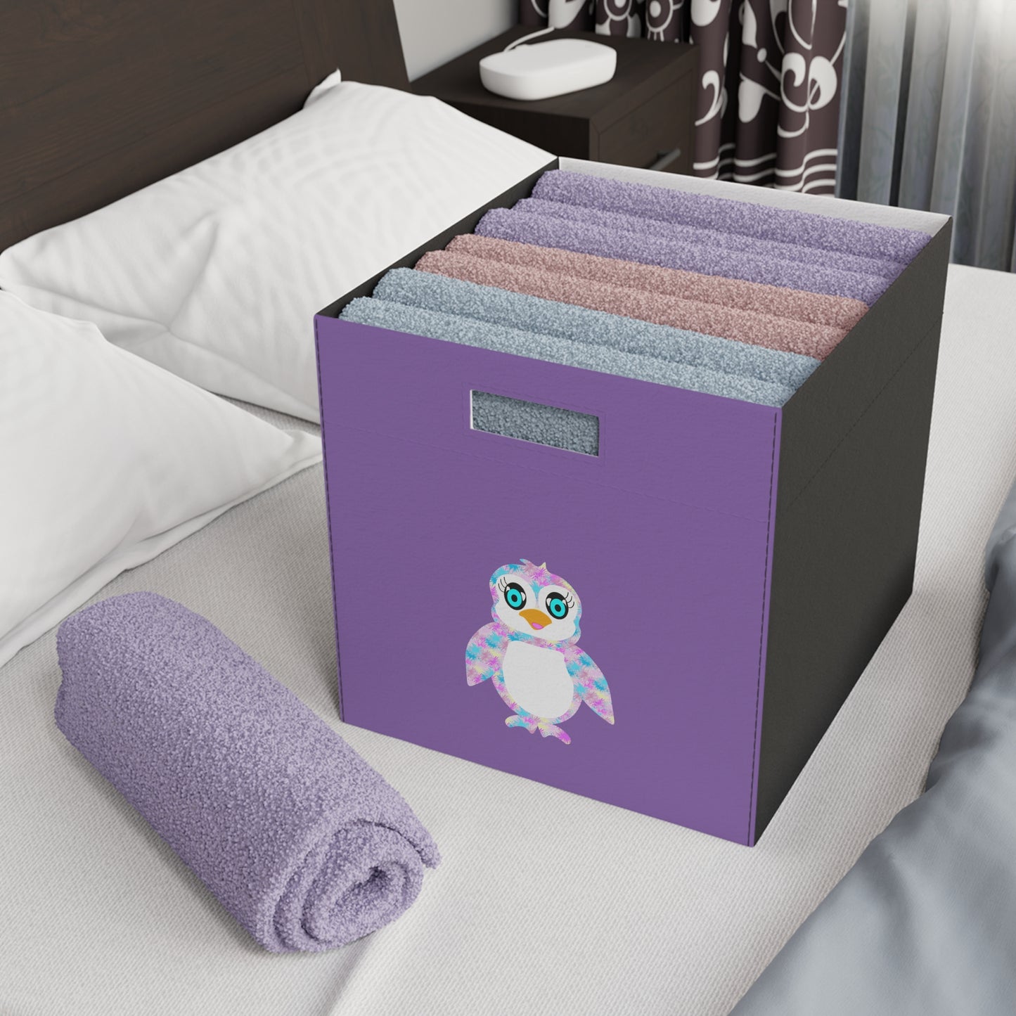 The Penguinies, Purple Felt Storage Box