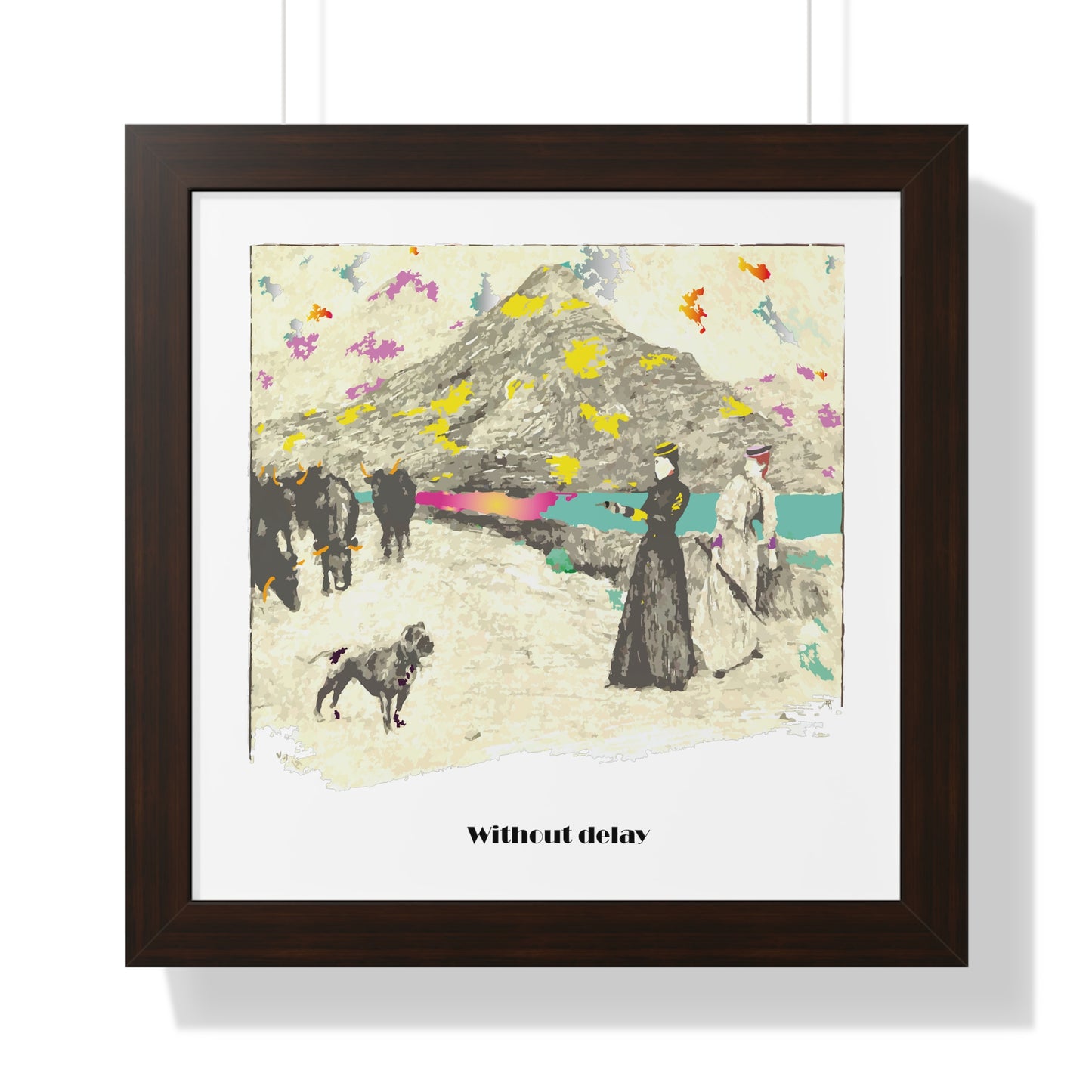 Without Delay Art Framed Vertical Poster