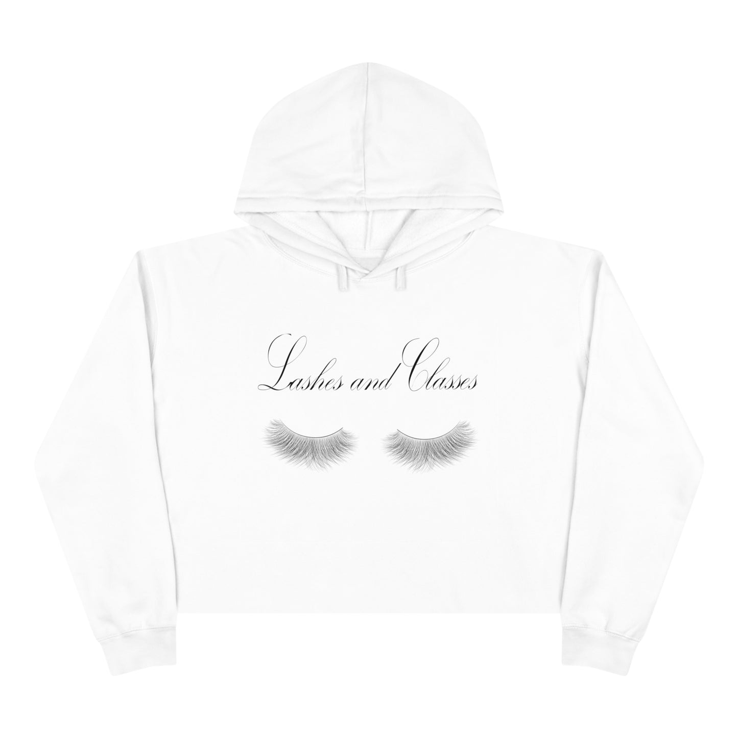 Lashes & Classes Crop Hoodie