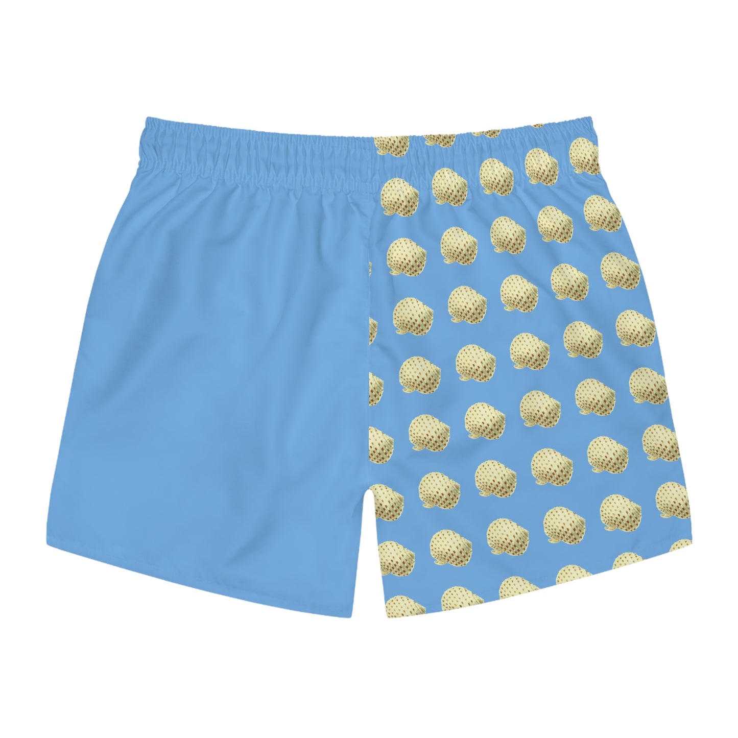 Shell Pattern Light Blue Swim Trunks (AOP)