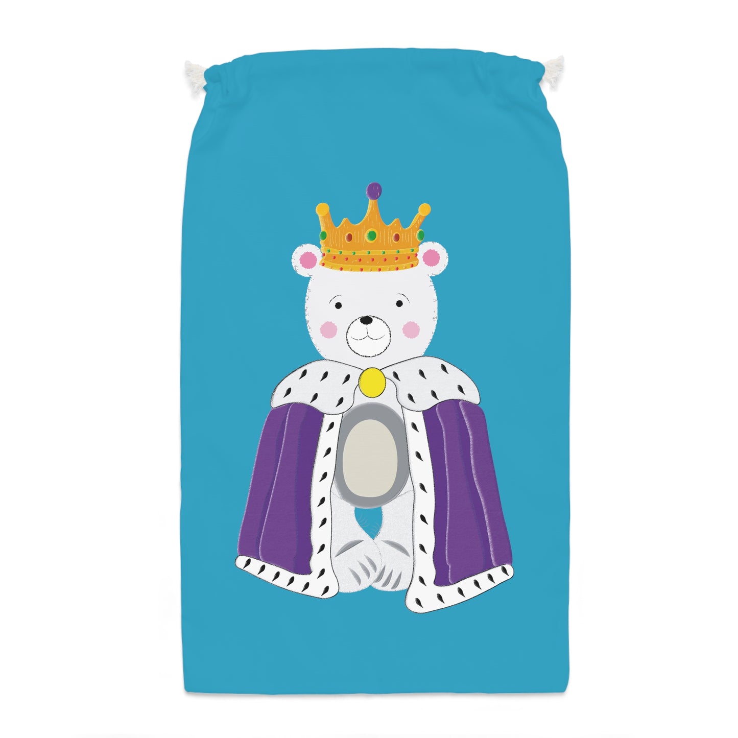 Polar Bear King, Turquoise Sack