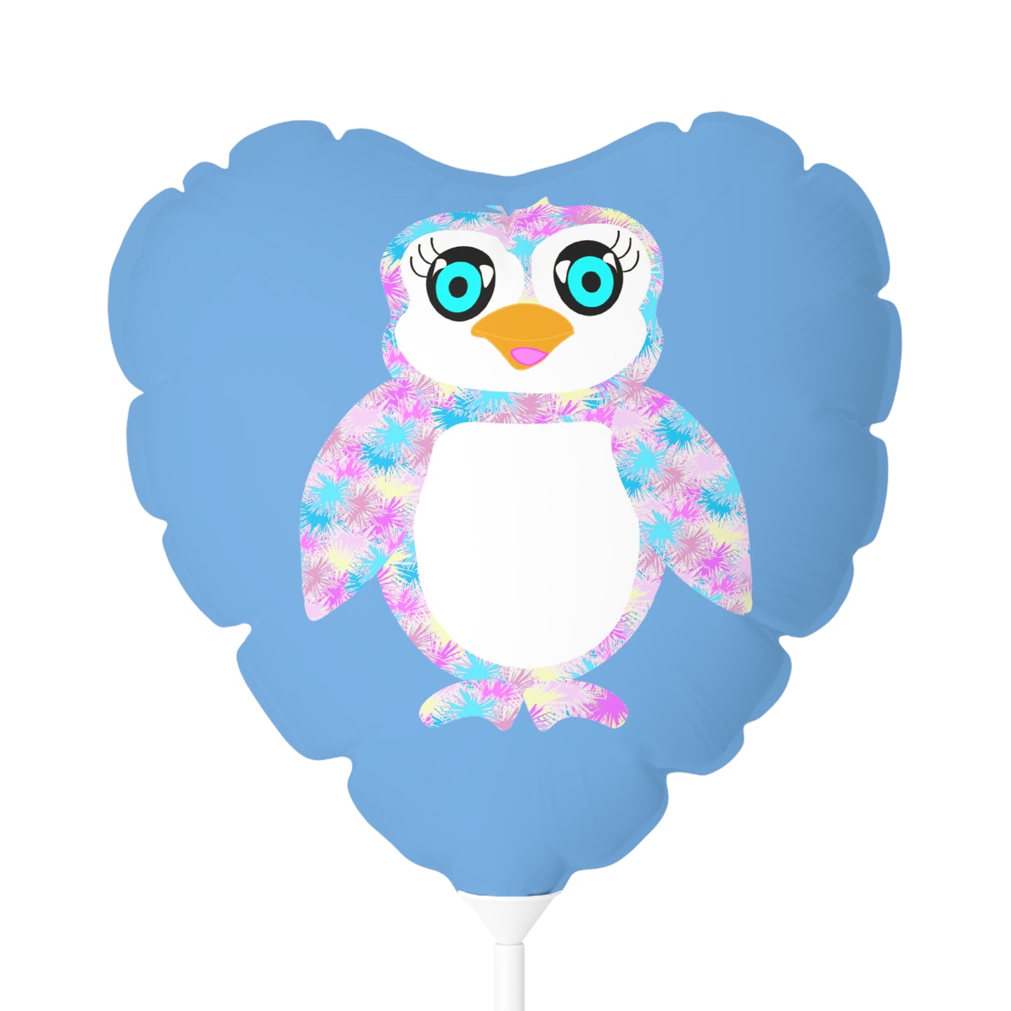 The Penguinie, Light Blue Balloon (Round and Heart-shaped), 11"