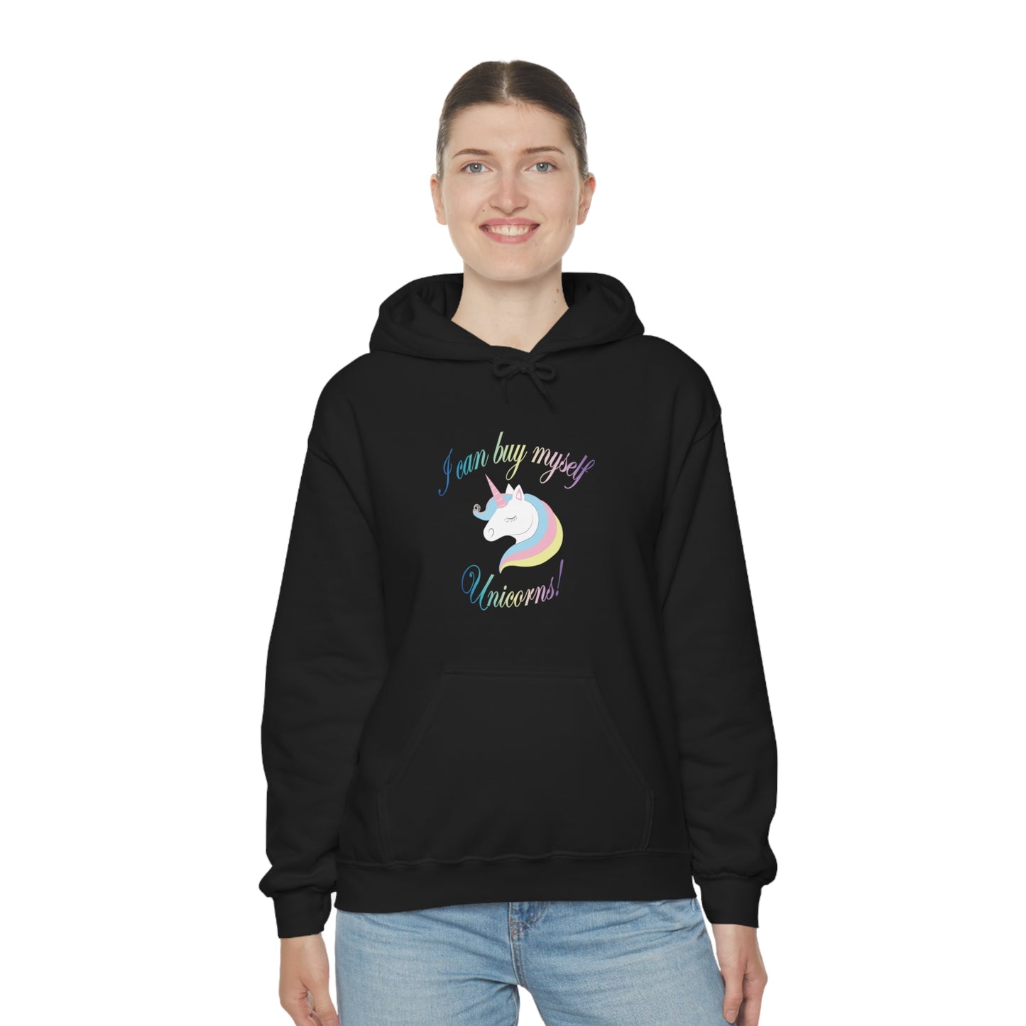 I Can Buy Myself Unicorns! Unisex Heavy Blend™ Hooded Sweatshirt