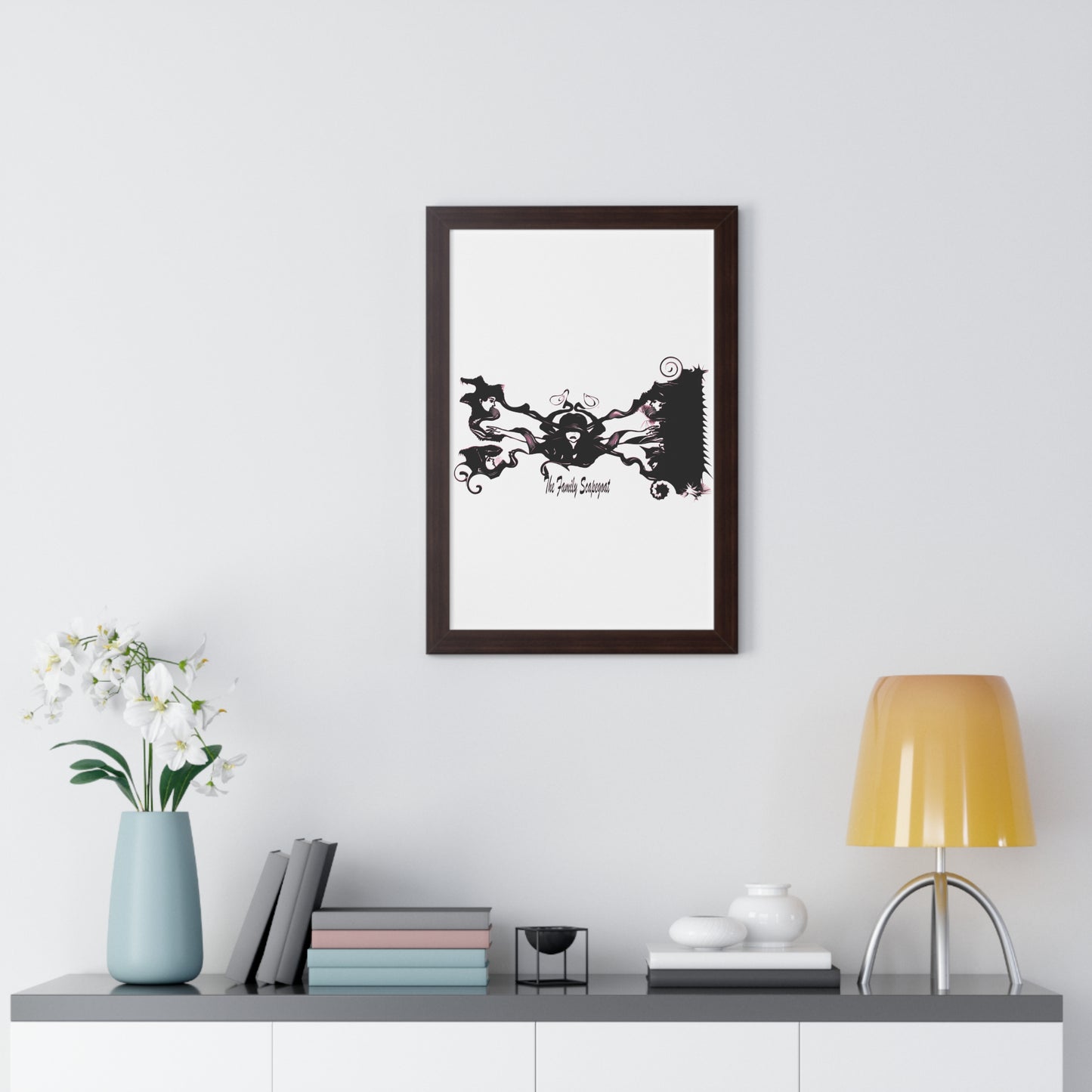 The Family Scapegoat with Pink Framed Vertical Poster