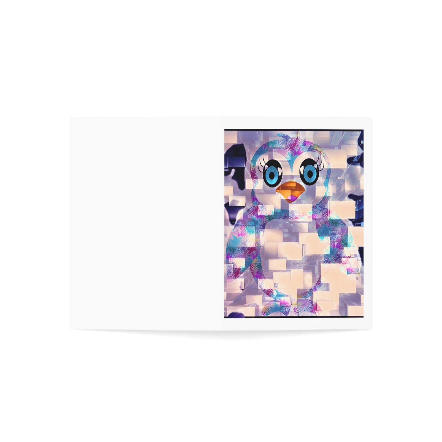 The Penguinies Block Art Greeting Cards (1, 10, 30, and 50pcs)