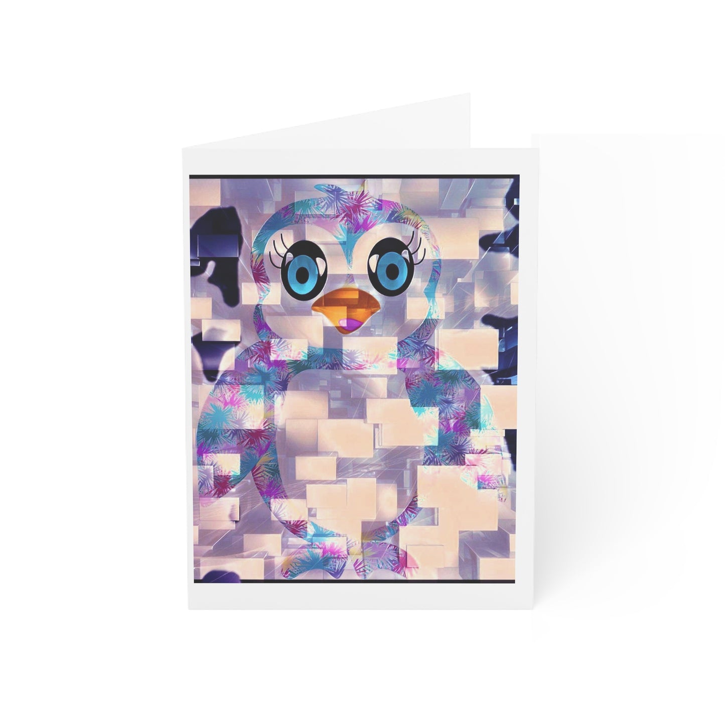 The Penguinies Block Art Greeting Cards (1, 10, 30, and 50pcs)