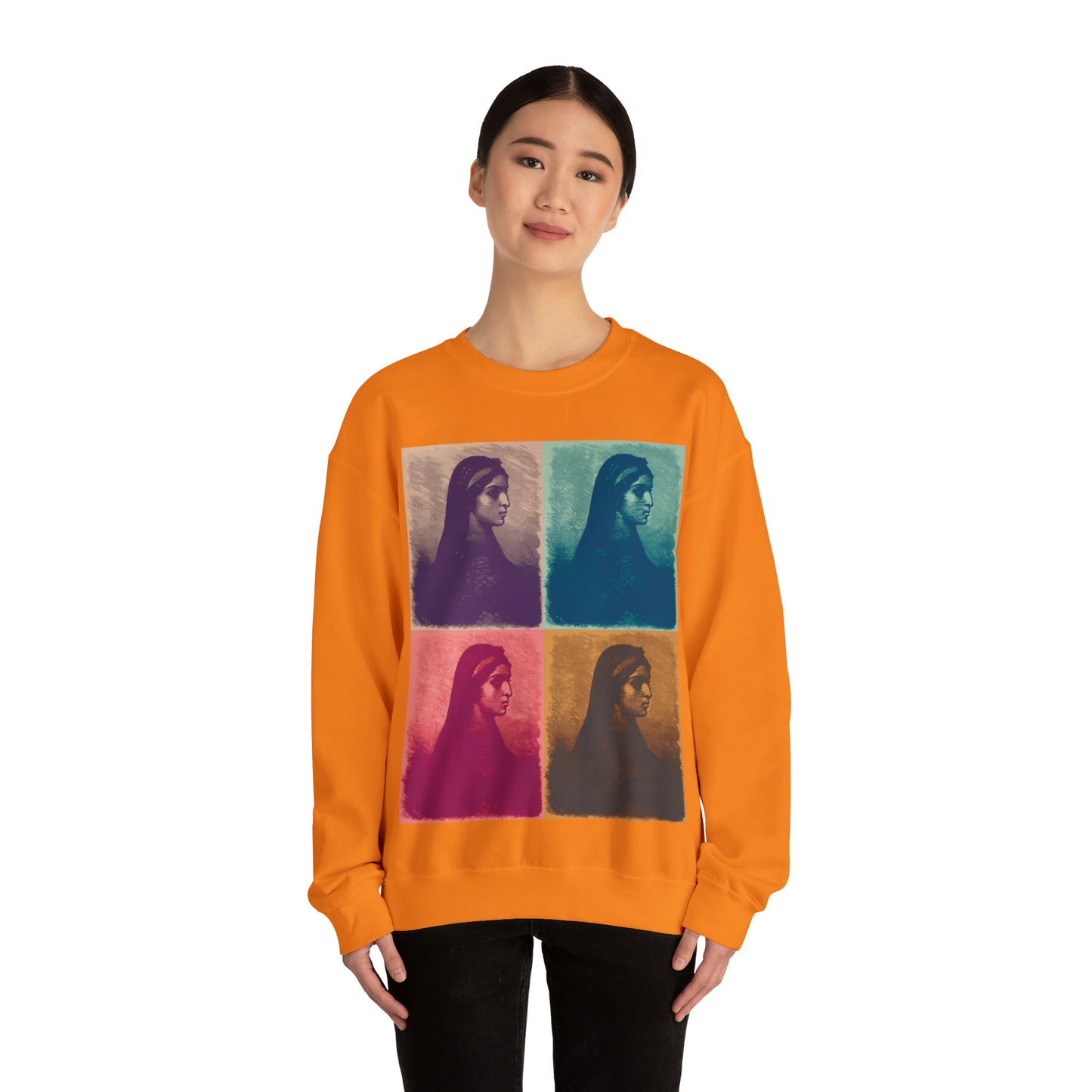 Koptic Woman Art Unisex Heavy Blend Crewneck Sweatshirt