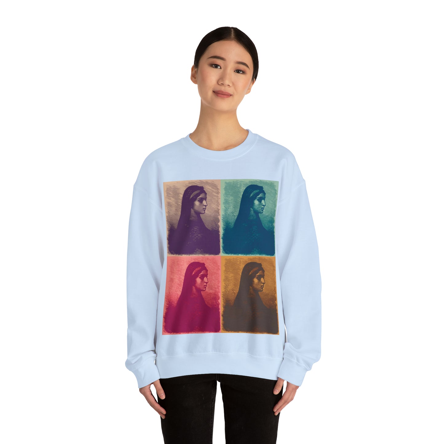 Koptic Woman Art Unisex Heavy Blend Crewneck Sweatshirt