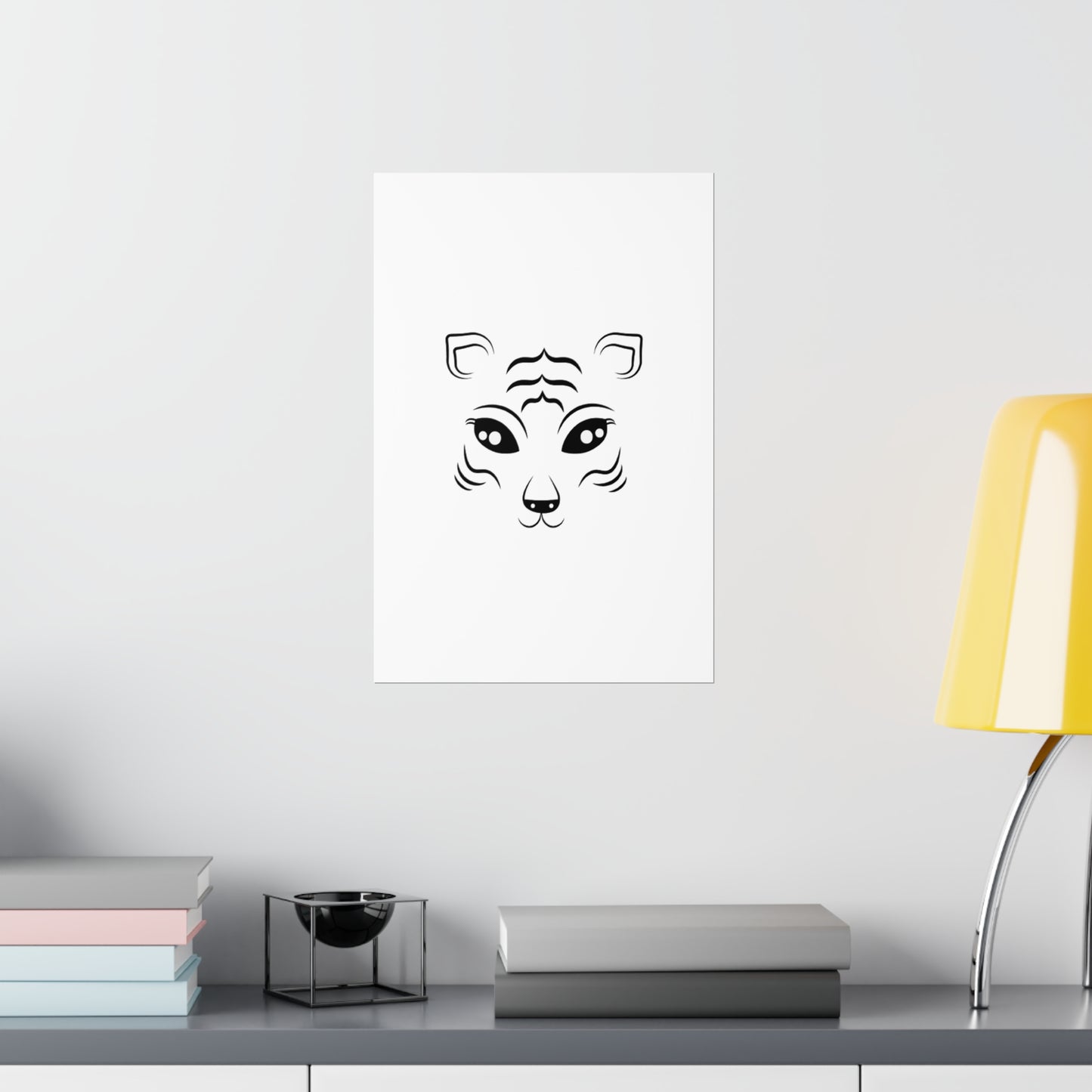 Tiger Face Art Premium Matte Vertical Posters