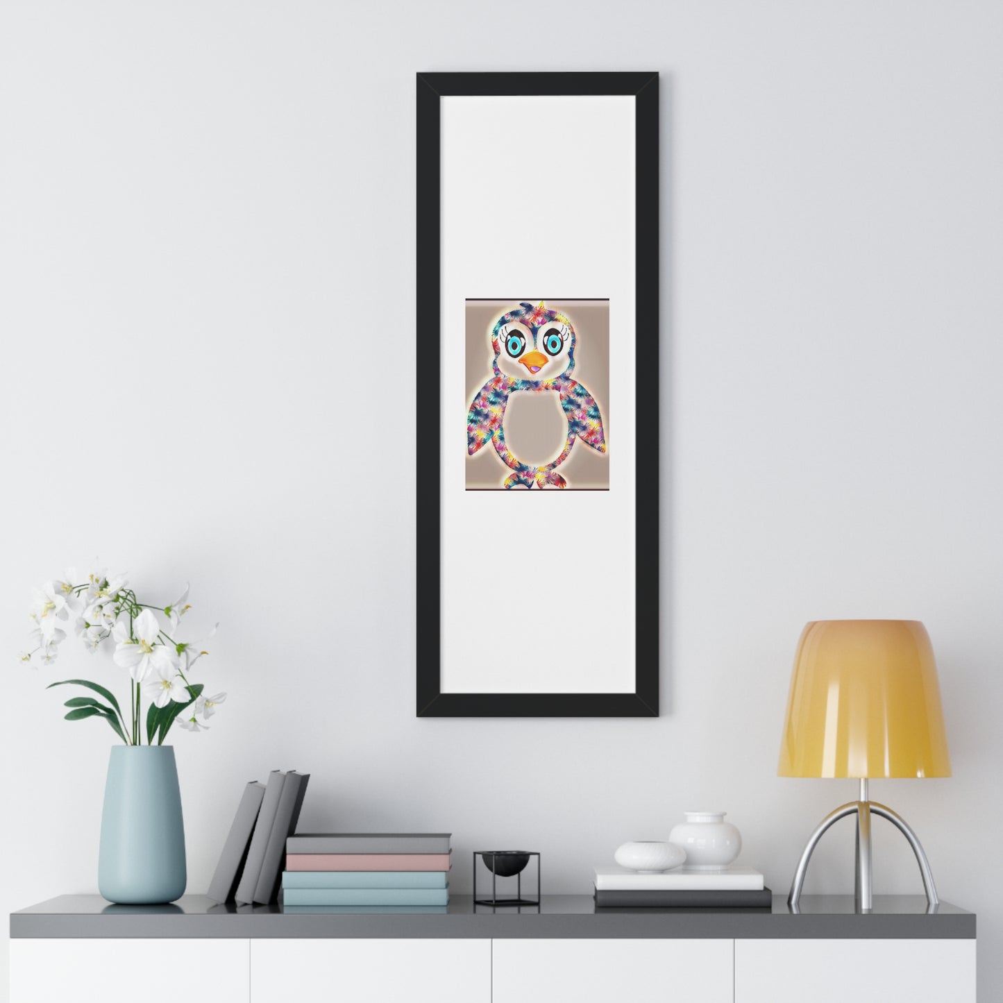 The Penguinies Glow Cinematic Framed Vertical Poster