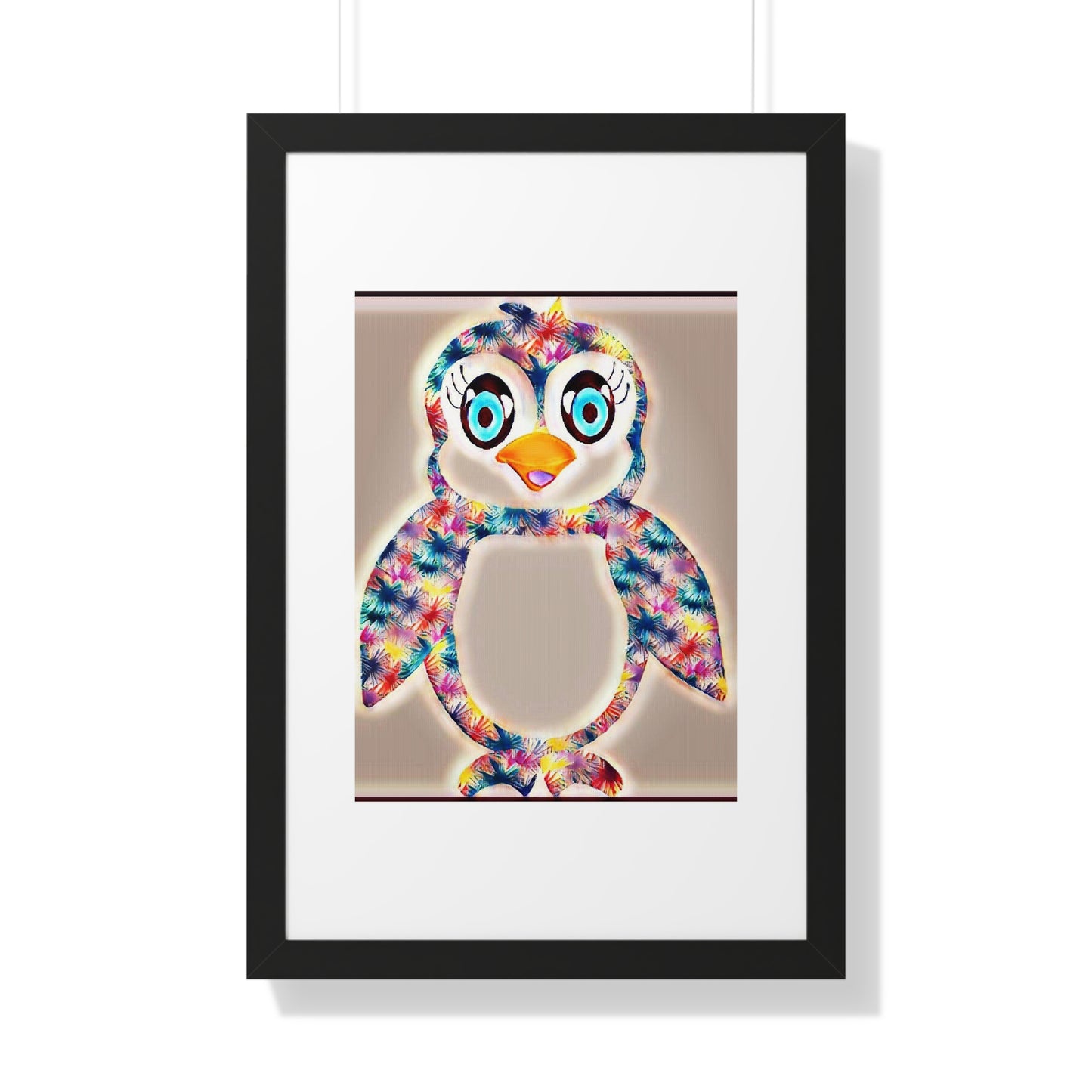 The Penguinies Glow Cinematic Framed Vertical Poster