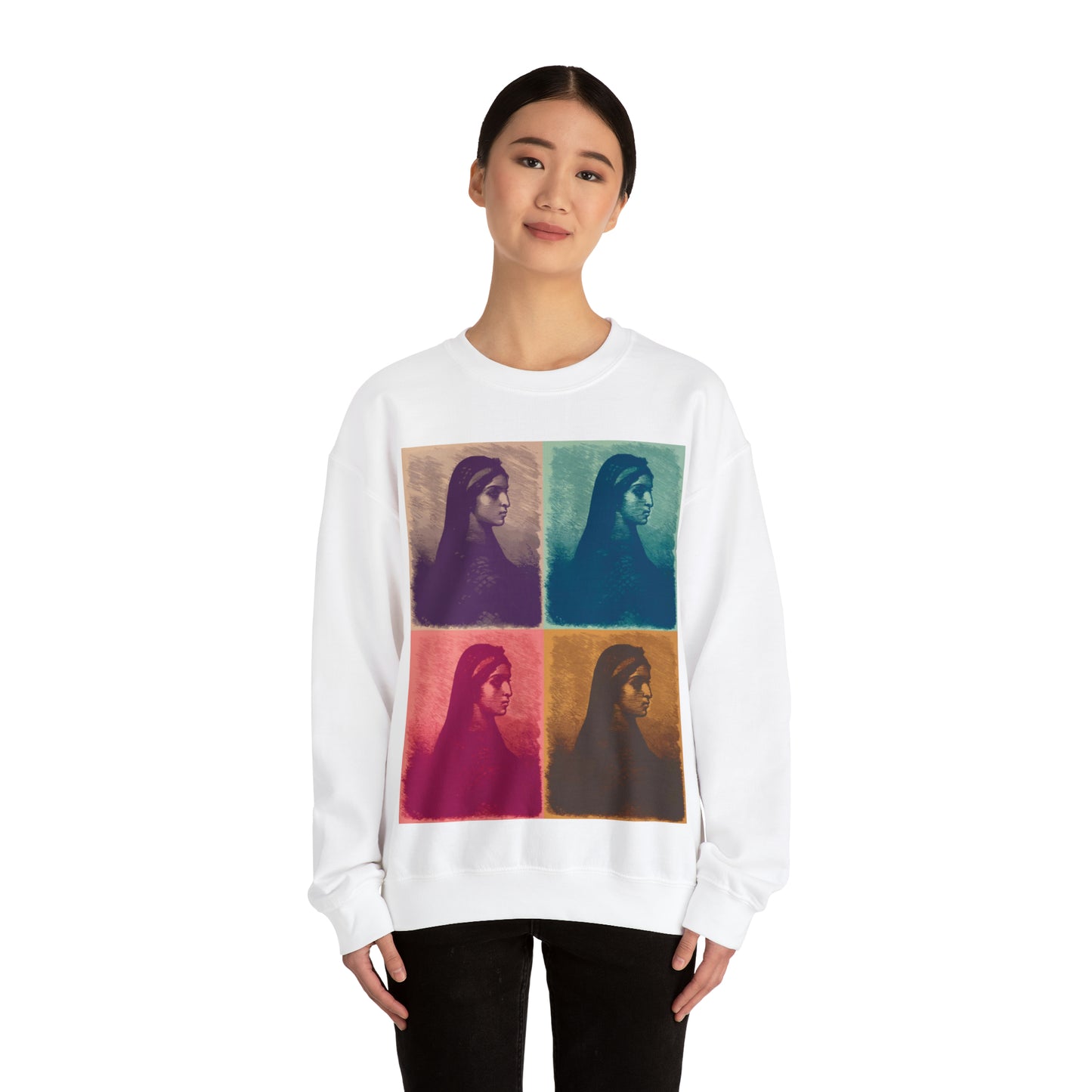 Koptic Woman Art Unisex Heavy Blend Crewneck Sweatshirt